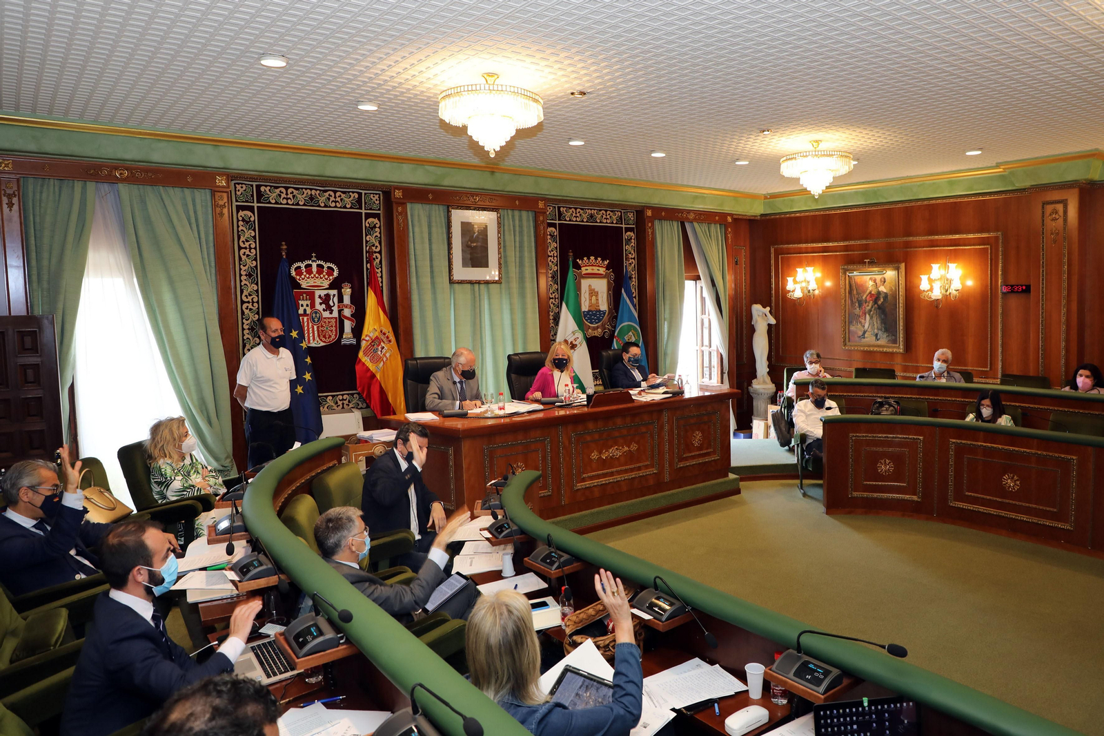 Vista del Pleno celebrado en el Ayuntamiento de Marbella. Vista del Pleno celebrado en el Ayuntamiento de Marbella.