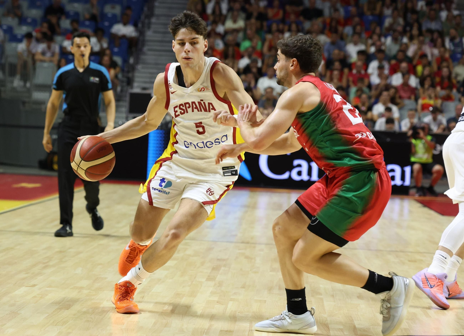 España-Portugal, preparación del Eurobásket en Málaga, en fotos