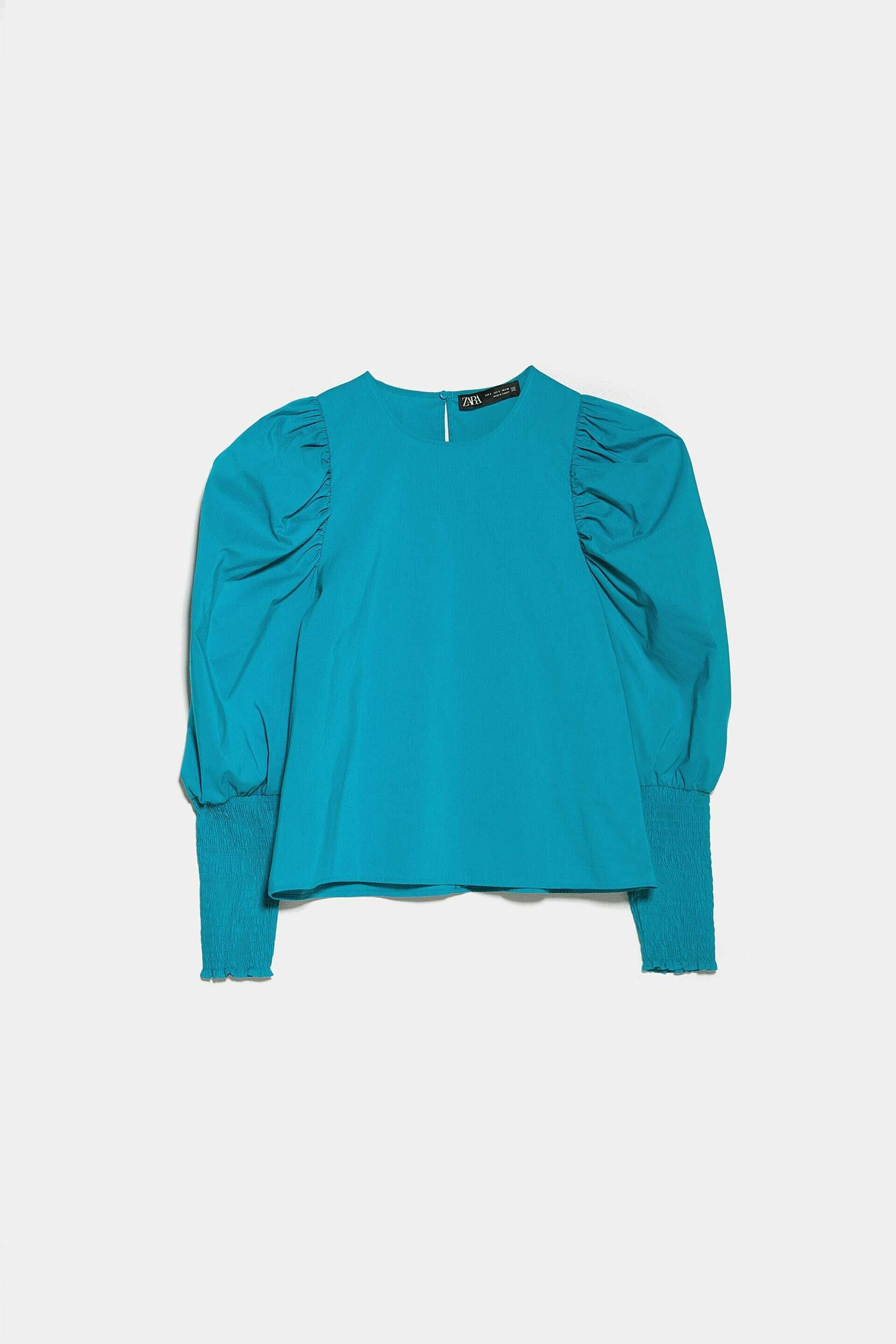 Blusa mangas abullonadas Zara