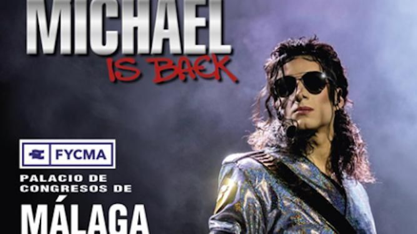 Cartel promocional del tributo a Michael Jackson.