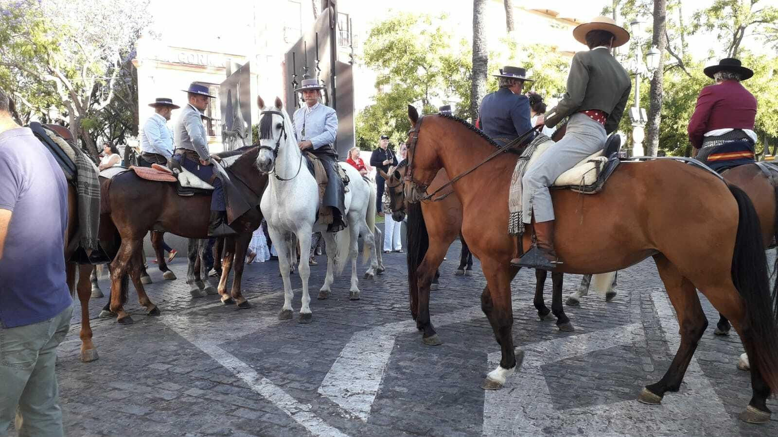 Las imágenes de la salida de la hermandad de Jerez al Rocío