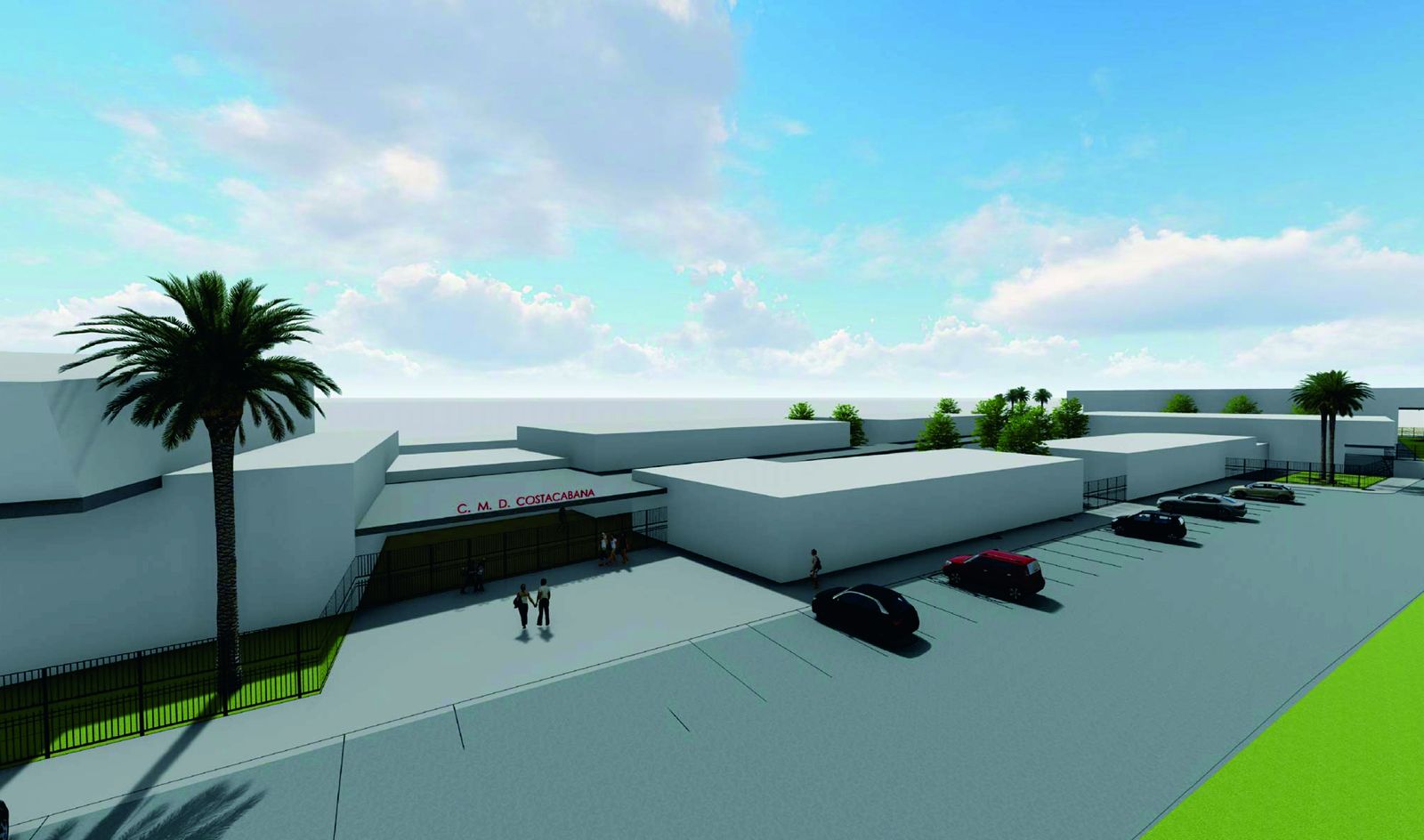 Maqueta virtual del complejo deportivo a construir en Costacabana.