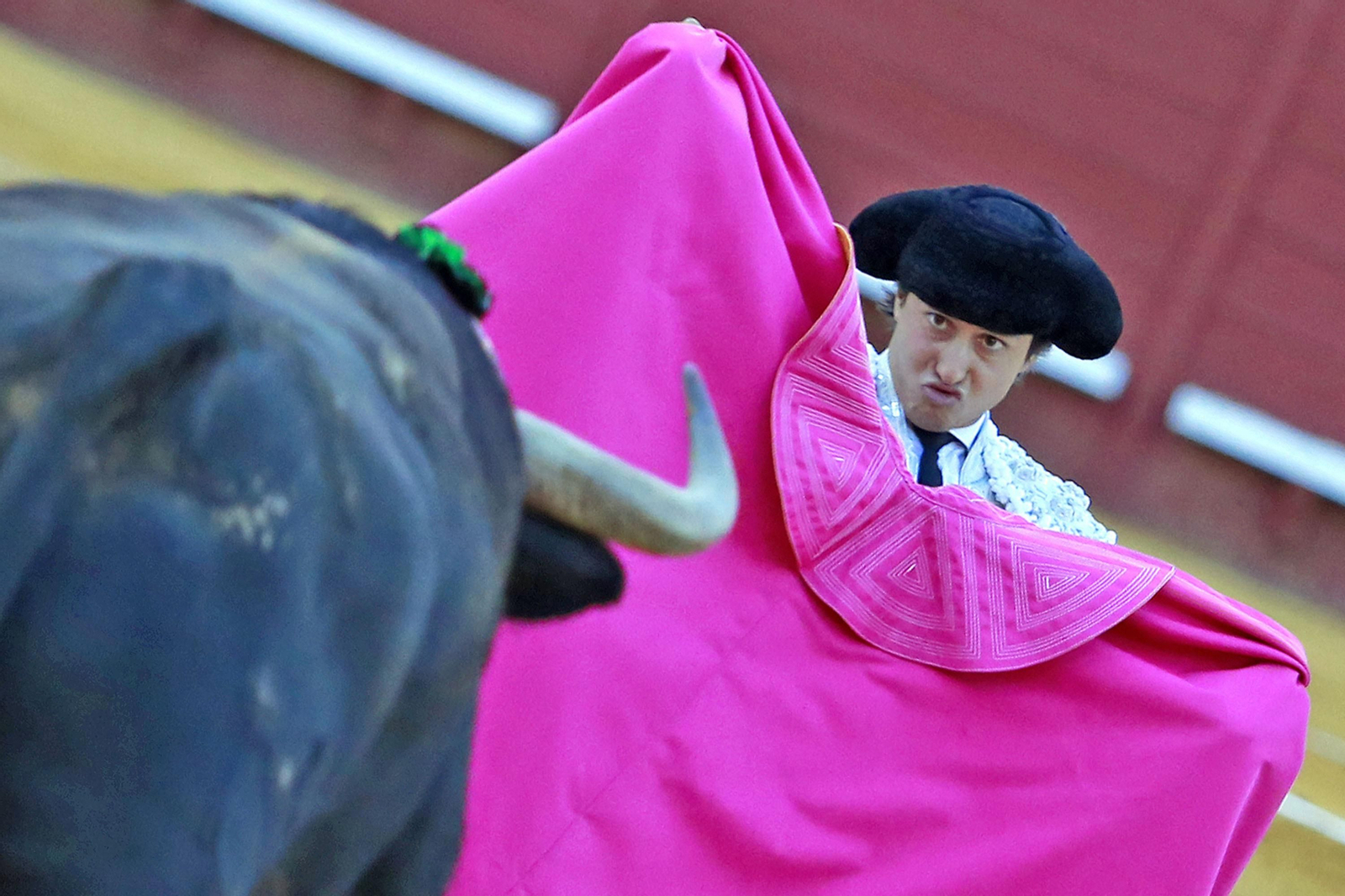 Imágenes de la faena de "El Fandi", Manzanares y Roca Rey en el coso jerezano