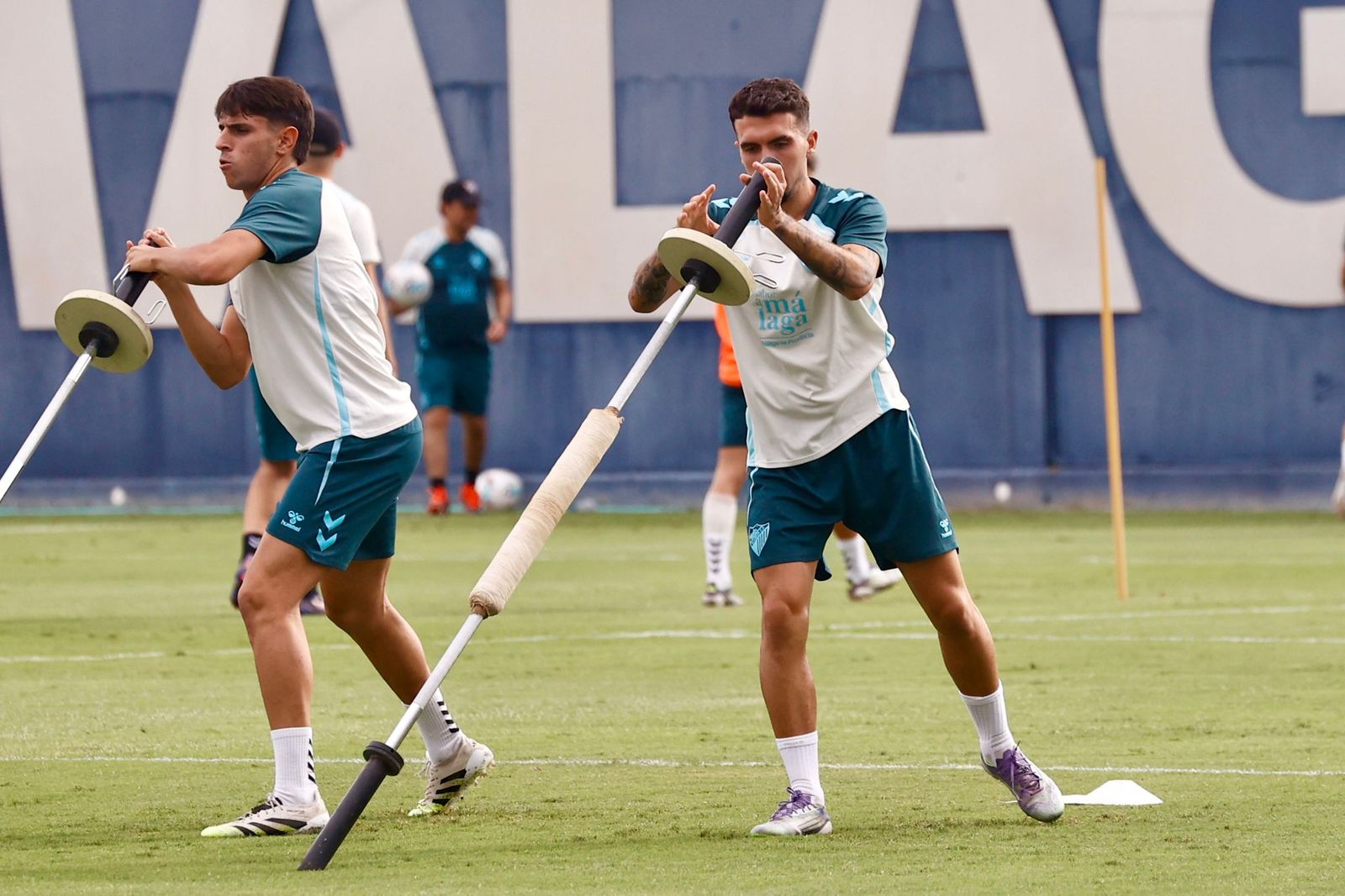 Rafita, del filial, novedad en el entrenamiento ante la baja de Carlos Puga