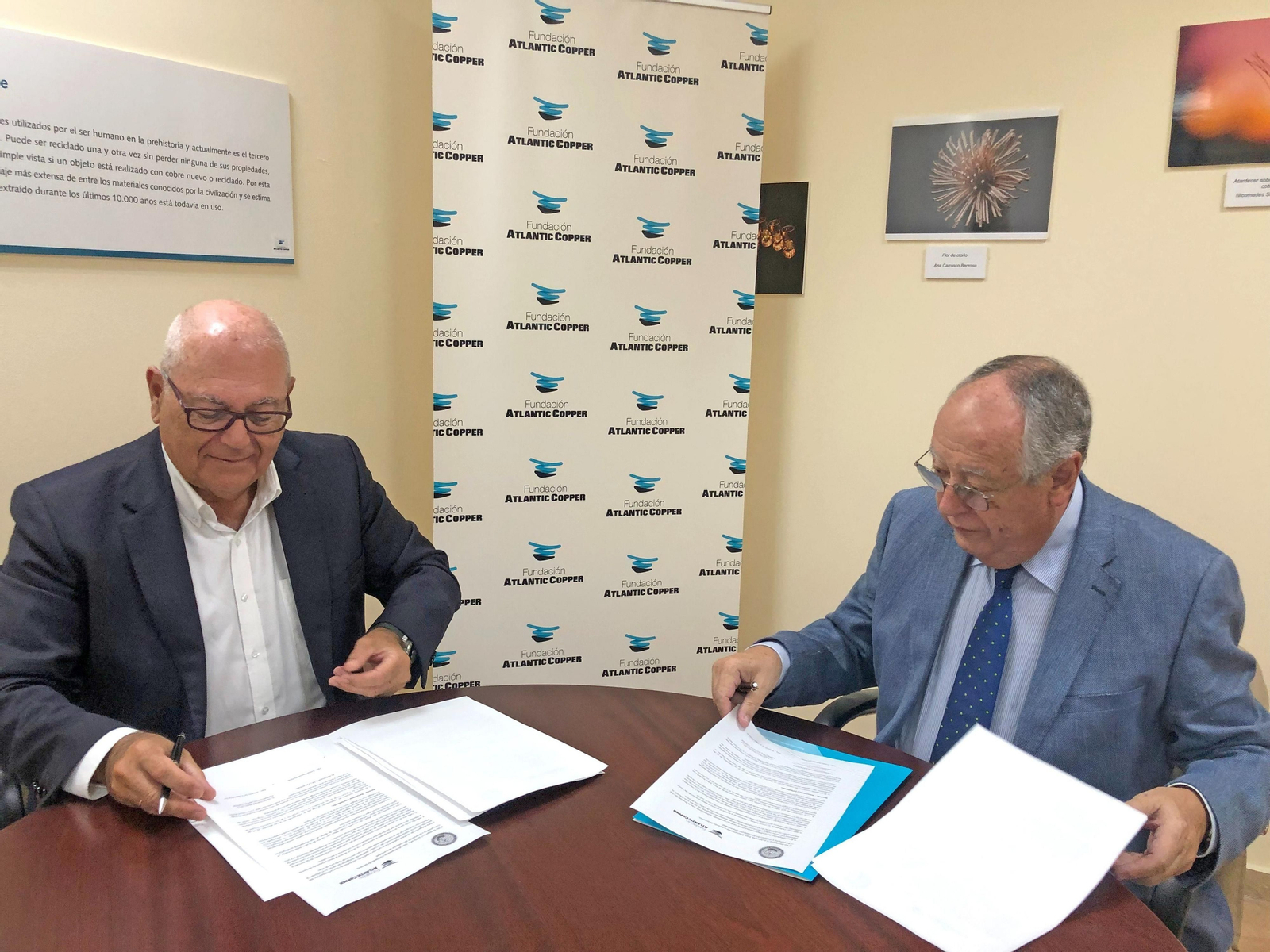 Acuerdo entre la Fundación Atlantic Copper y la  Academia de Ciencias, Artes y Letras de Huelva