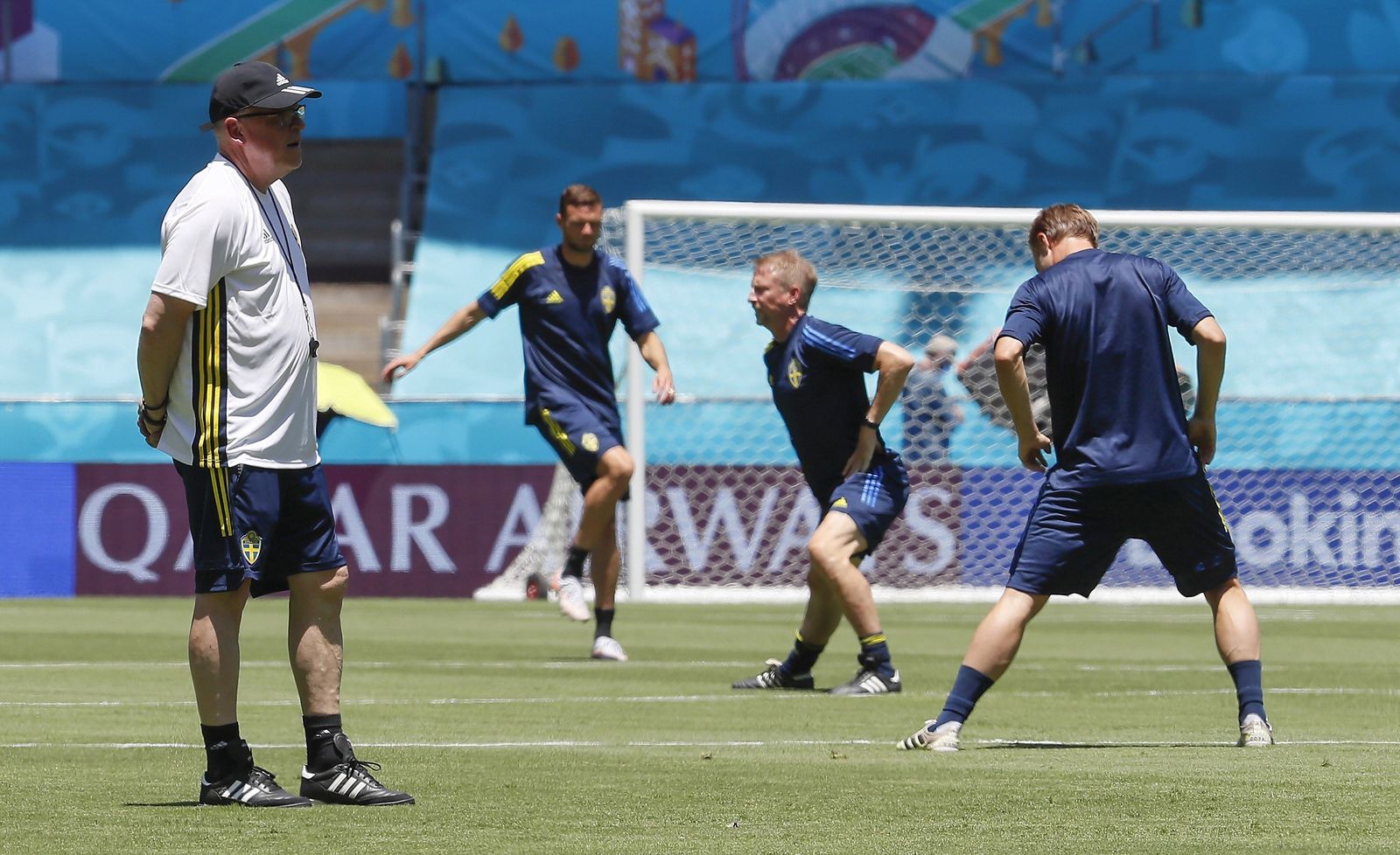 ¡Suecia entrena a las 14:30 en La Cartuja con 33 grados!