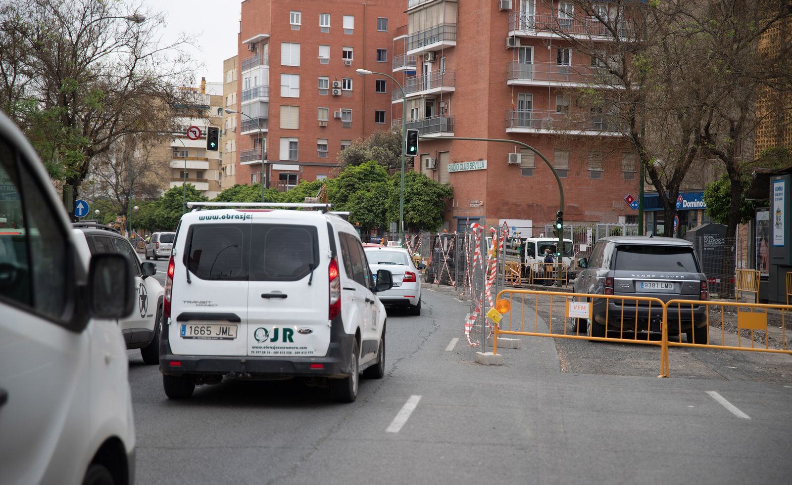 Tráfico y obras en la Ronda de Capuchinos