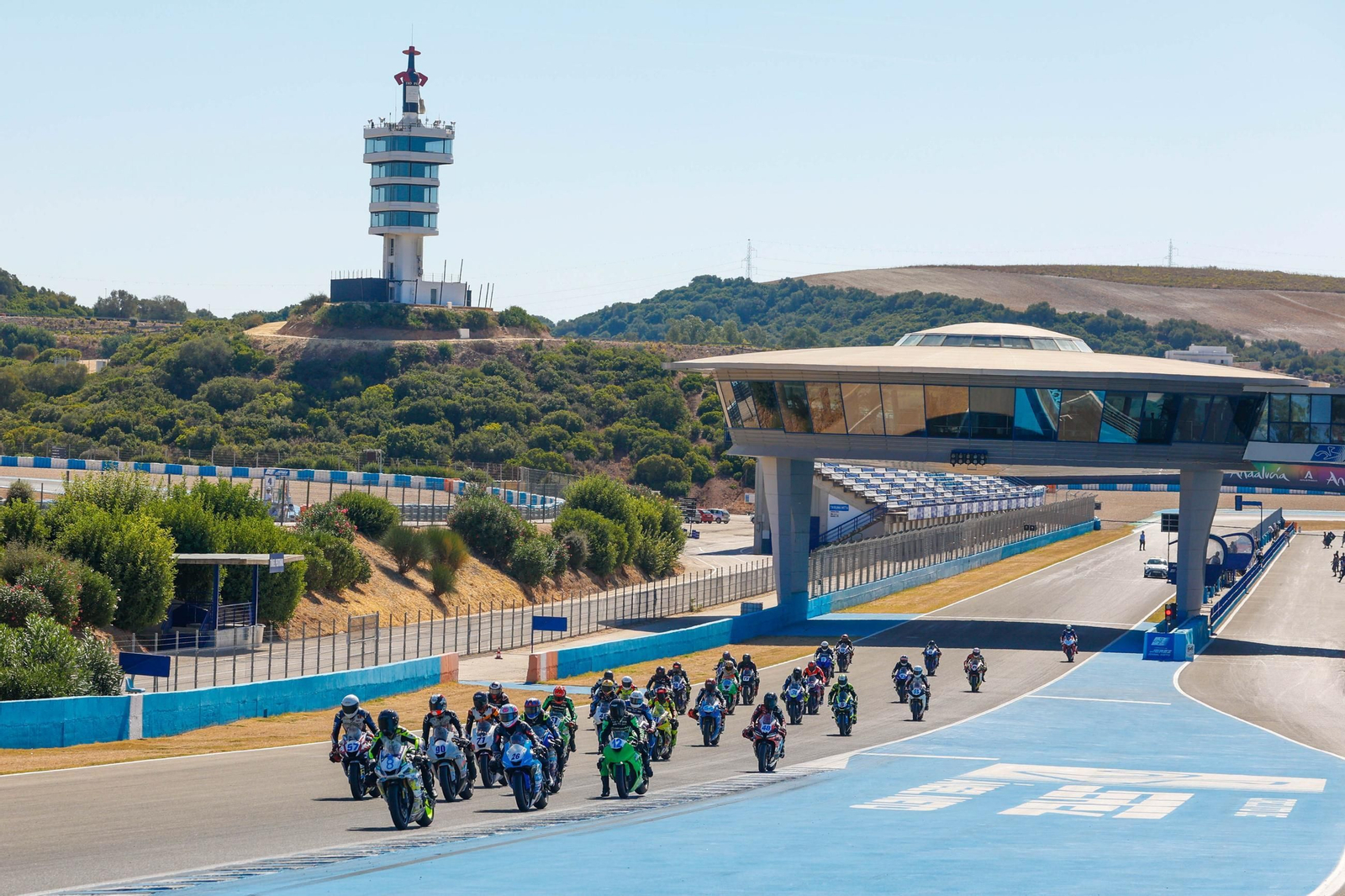 Salida de una de las pruebas de este fin de semana de la Copa de España de Velocidad.