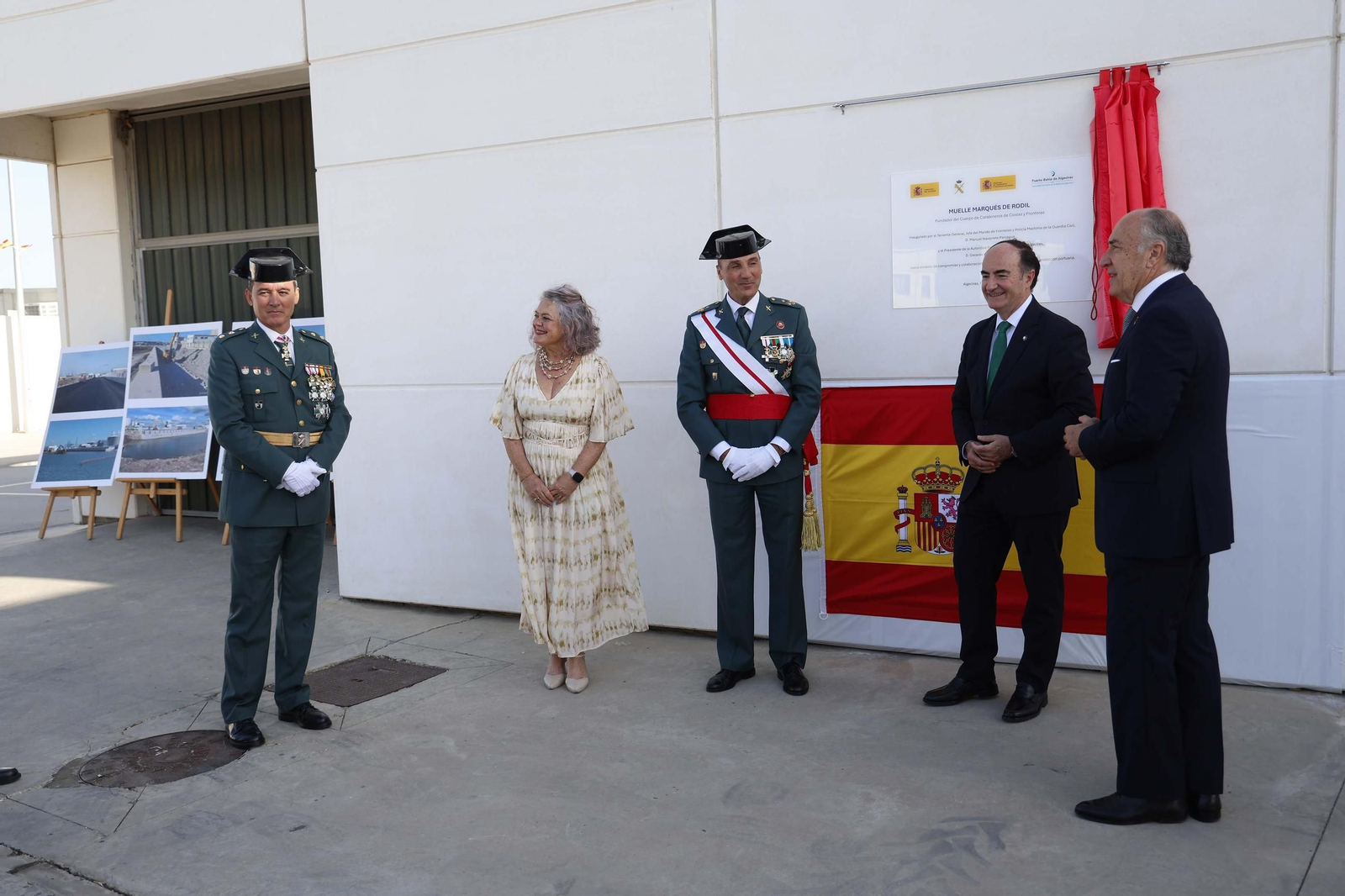 Las fotografías de la inauguración del nuevo muelle de la Guardia Civil en Algeciras