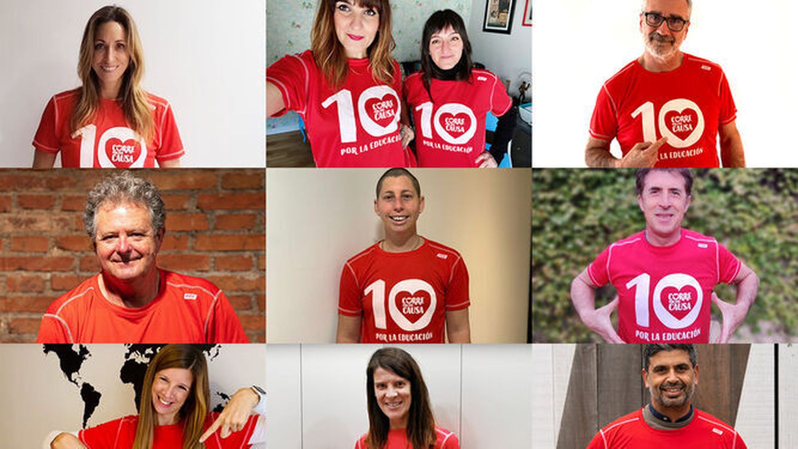 Rozalén y Beatriz Romero, Gemma Mengual, Juan Luis Cano, Javier Fesser, Perico Delgado, Ruth Beitia… son algunas de las personalidades que este año han cedido su imagen para apoyar la carrera solidaria de Entreculturas.