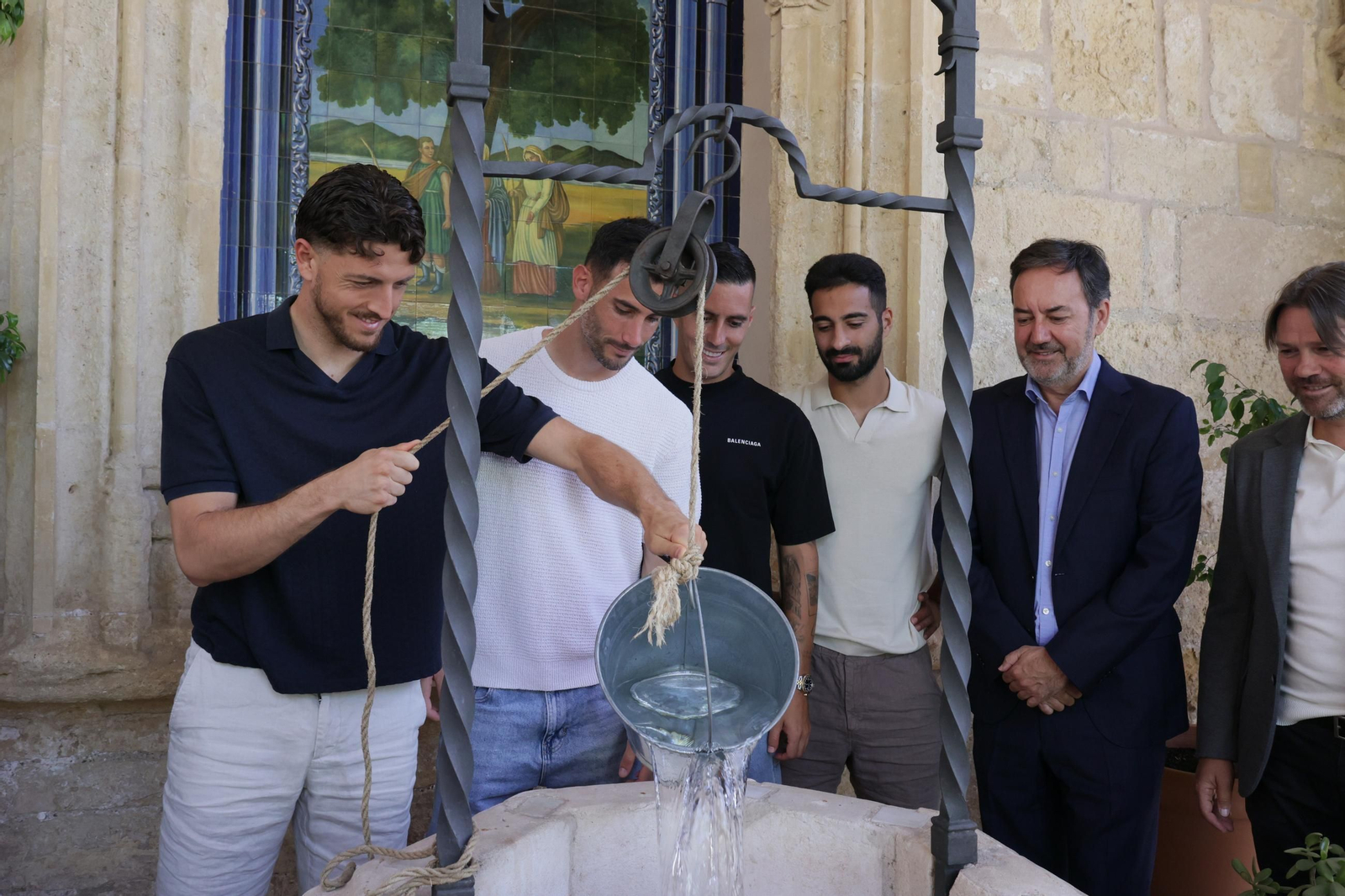 Las fotos de la visita del Córdoba CF al Santuario de la Virgen de La Fuensanta
