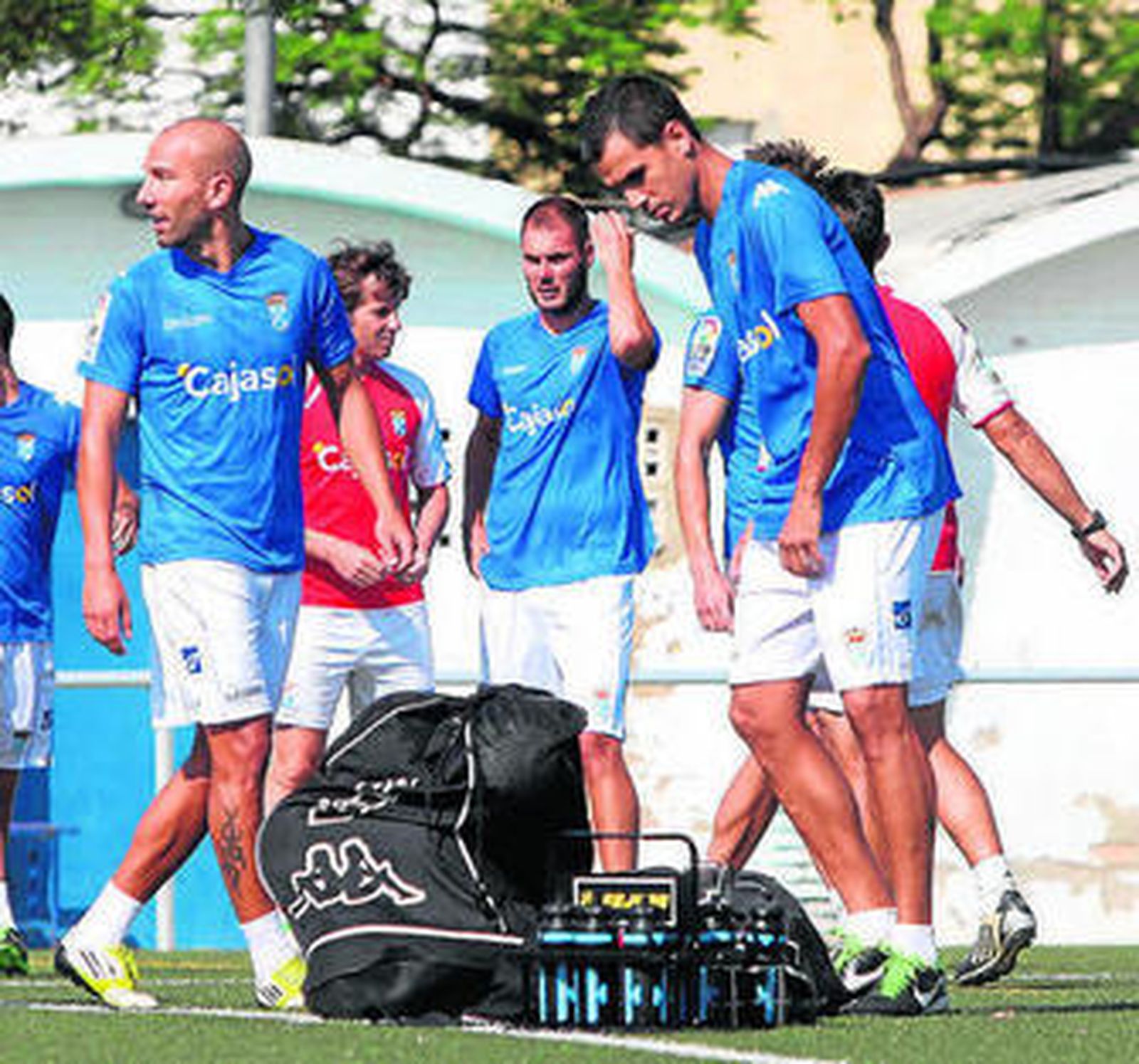 La plantilla volvió ayer a entrenar tras dos días libres.