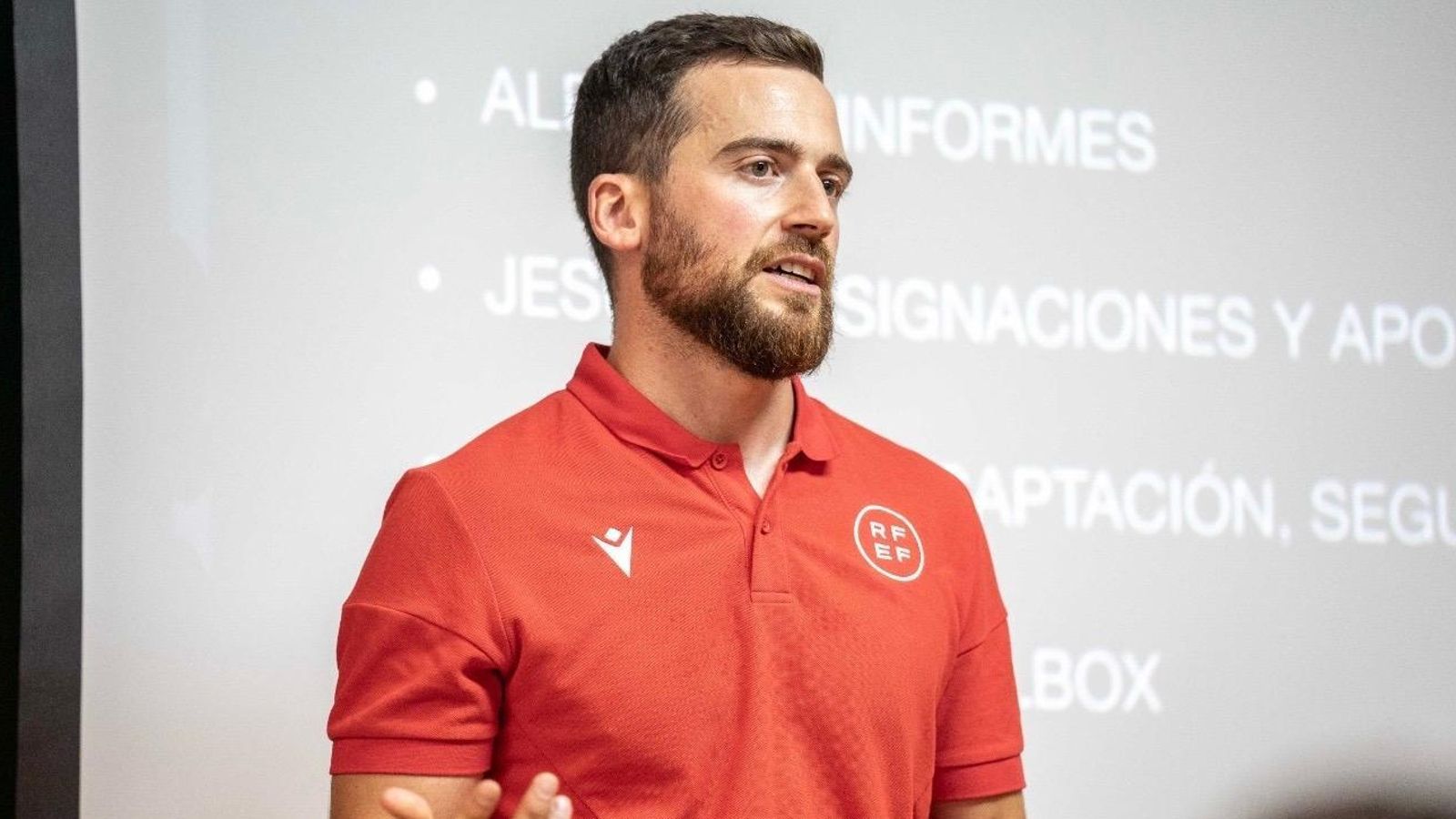 Javier San José López, delegado del Colegio de Árbitros de Almería.