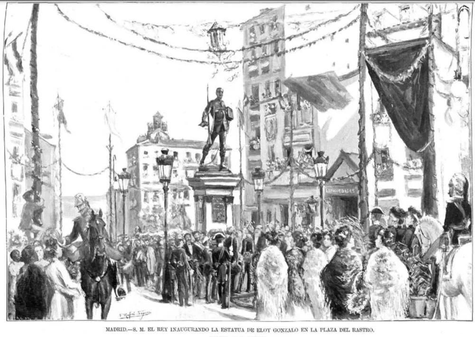 La plaza de Cascorro, en Madrid.