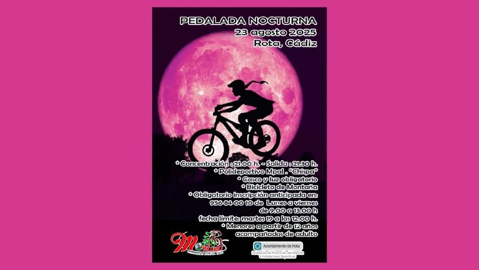 Pedalada Nocturna. Rota.