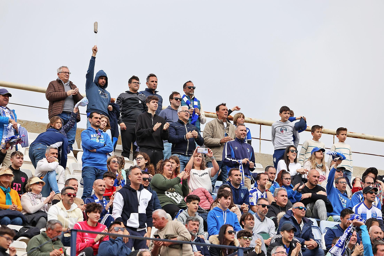 Ambiente en las gradas del Recreativo de Huelva vs AD Ceuta FC
