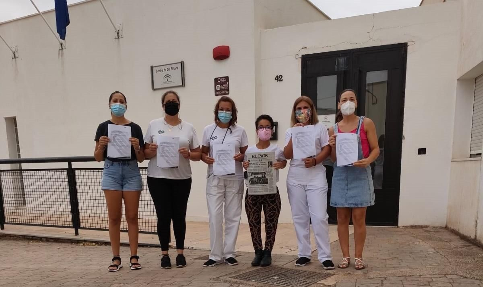 Las seis trabajadoras del Centro de Día de Fiñana no han podido hoy trabajar.