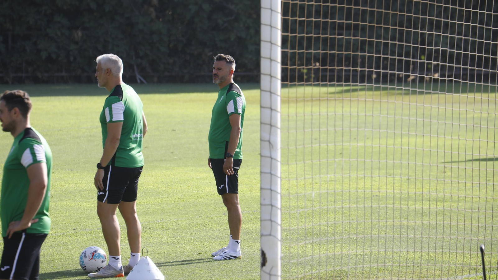 Iván Ania, durante un entrenamiento en la Ciudad Deportiva.