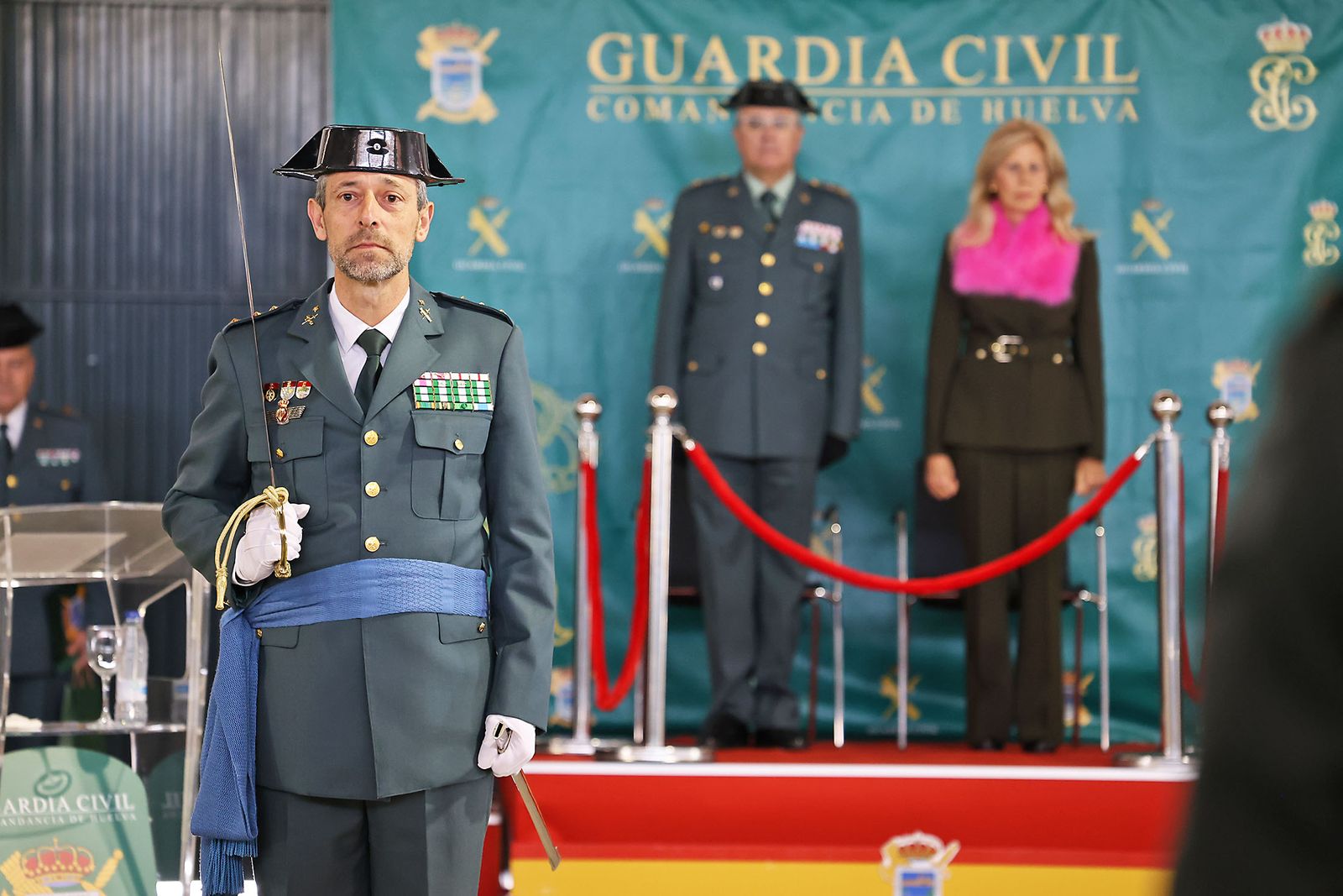 Imágenes de la jura del cargo de Julio Serrano Checa como Jefe de la Comandancia de la Guardia Civil de Huelva