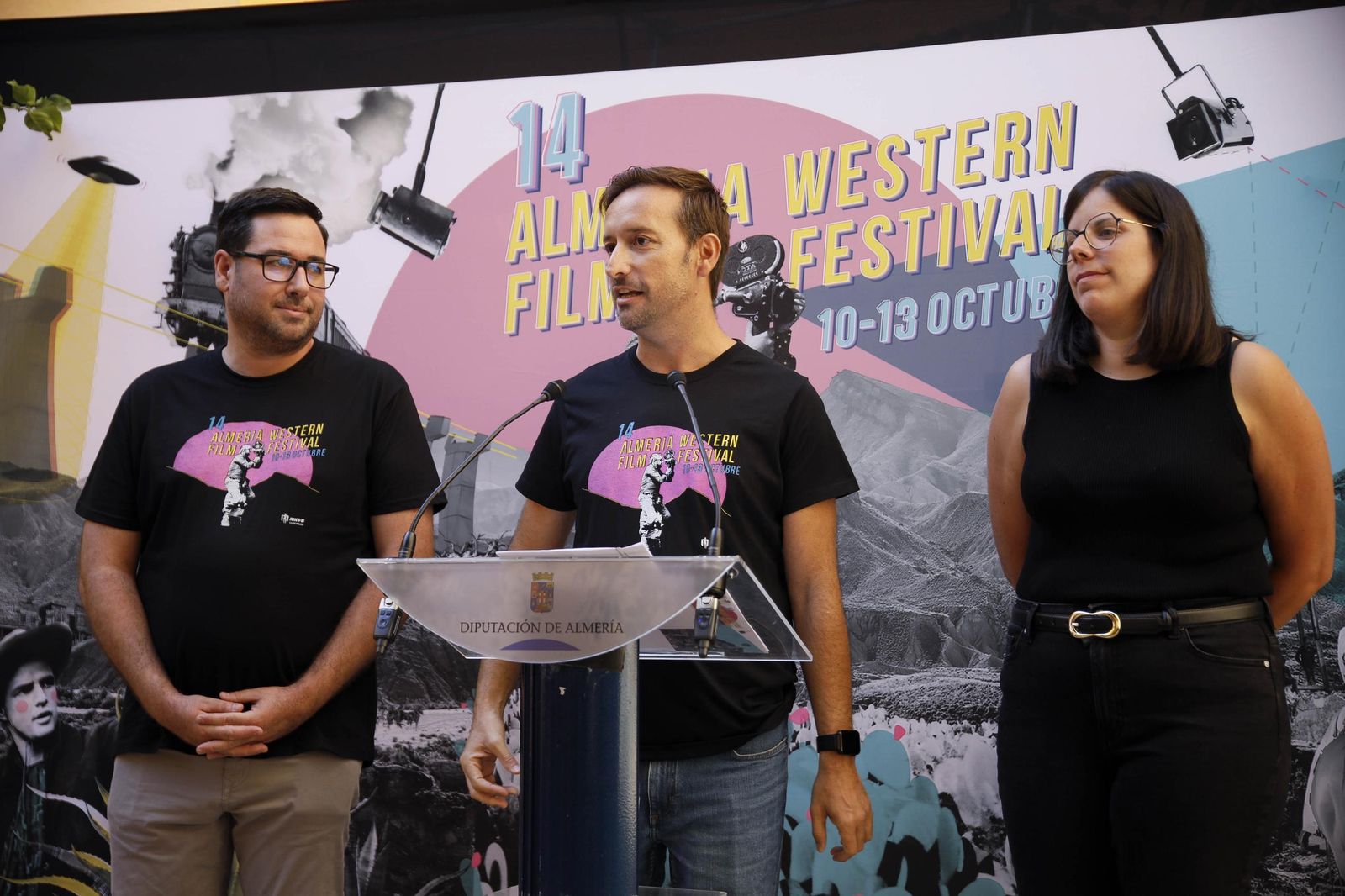 Las imágenes de la presentación de la XIV edición del Almería Western Film Festival