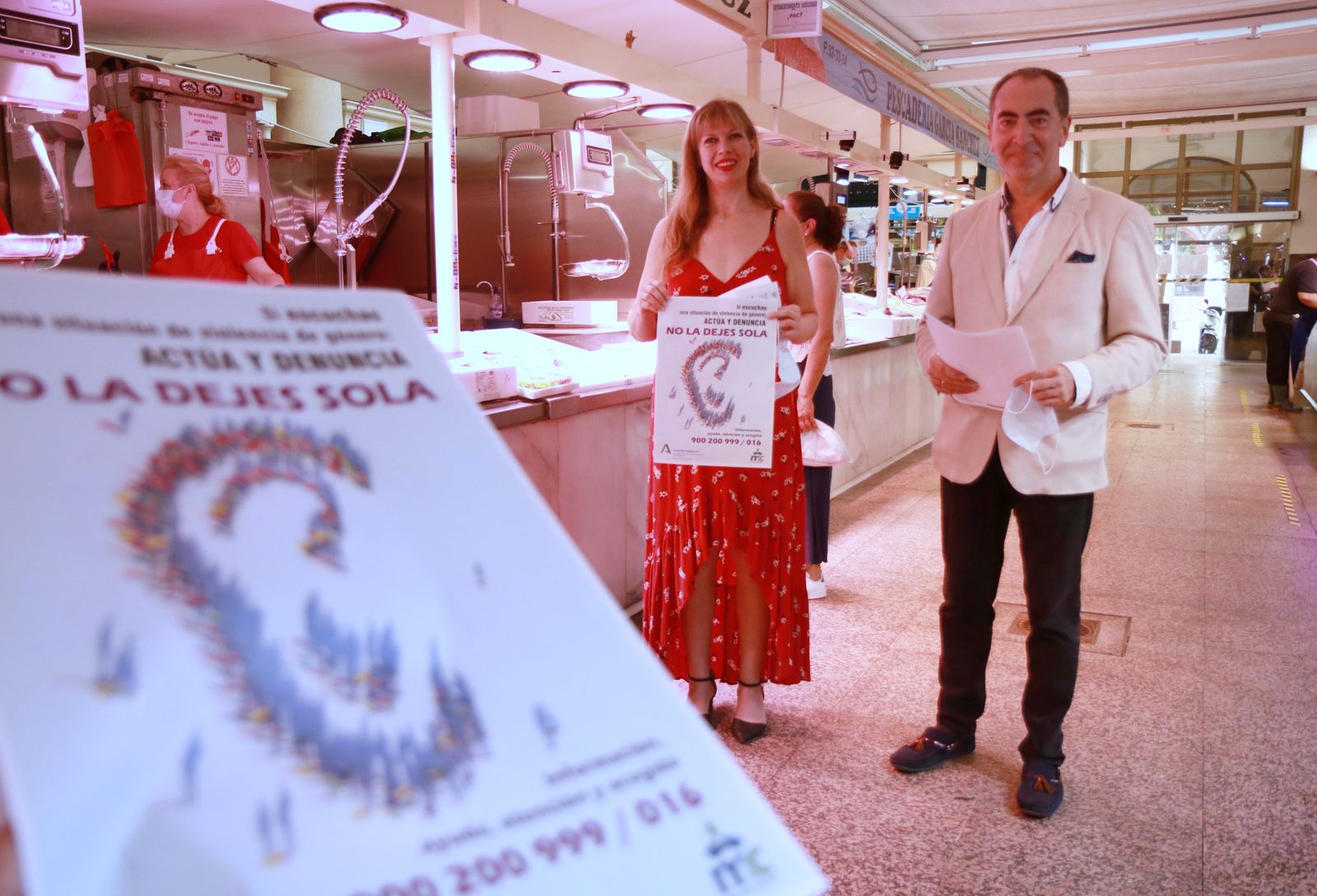 Lourdes Arroyo y Antonio Álvarez, en la presentación de la campaña.