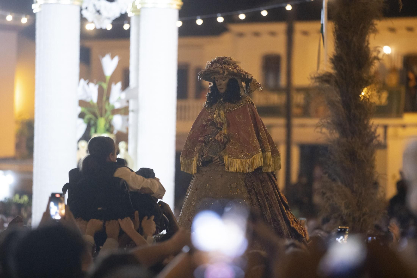 Imágenes del traslado de la Virgen del Rocío de Almonte hasta El Chaparral