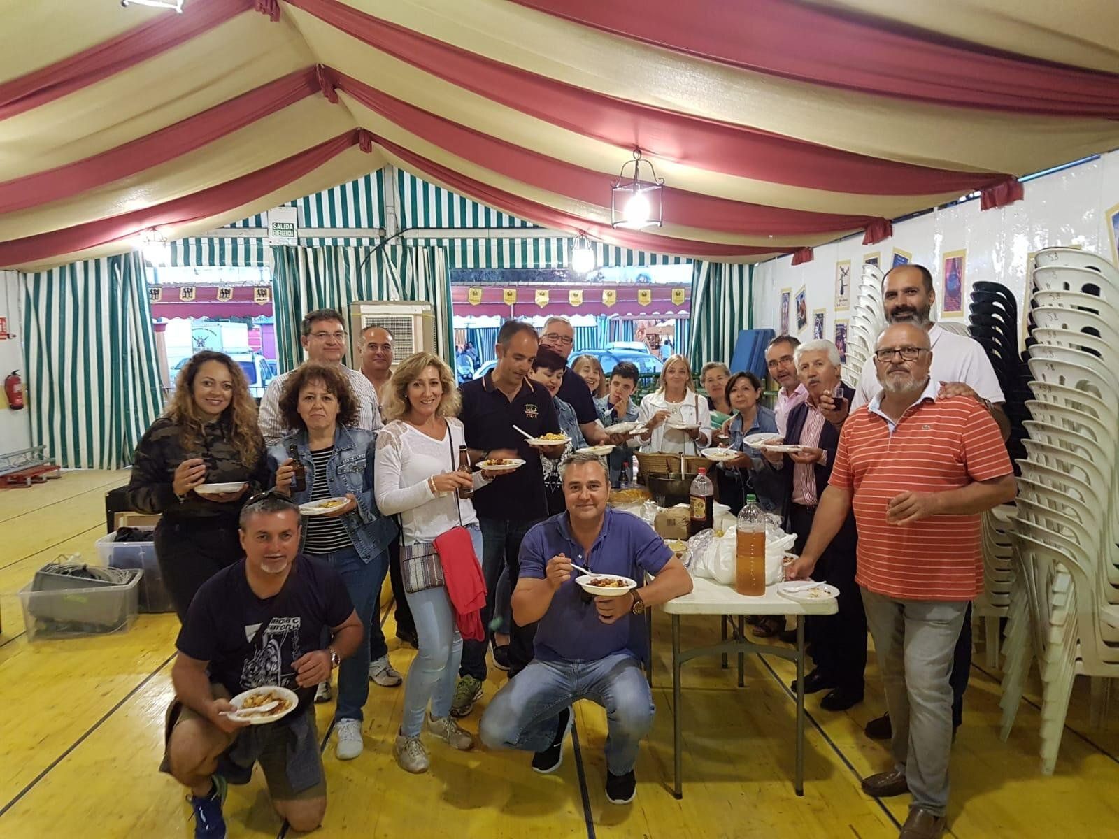 Socios de la Caseta Extremeña.