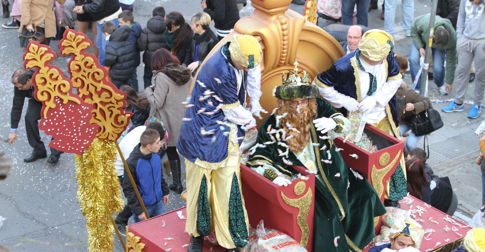 Isabelo Ramírez en la cabalgata de Reyes de 2013.