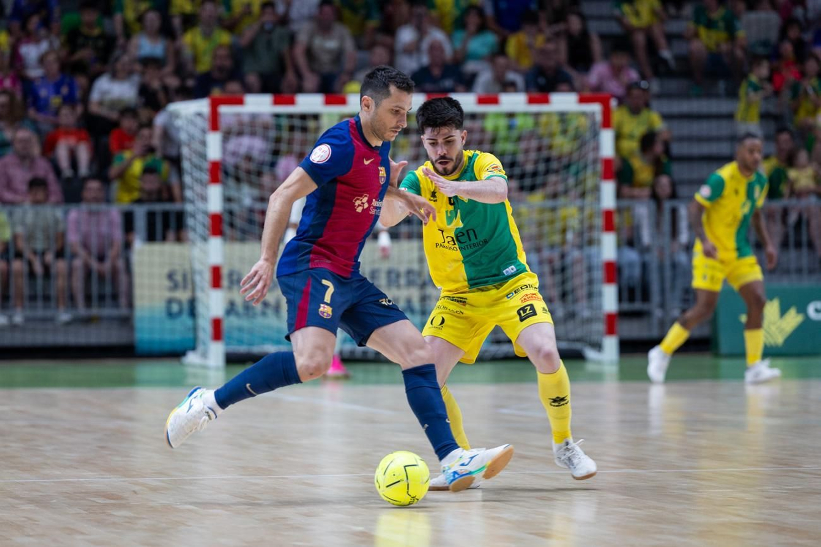 El triunfo del Barça ante el Jaén FS en el Olivo Arena