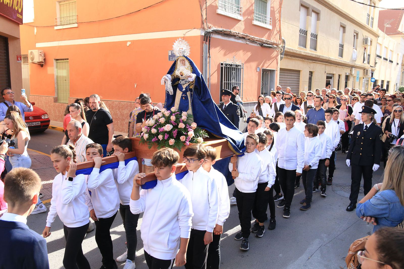 La procesión infantil de La Estrella de Viator