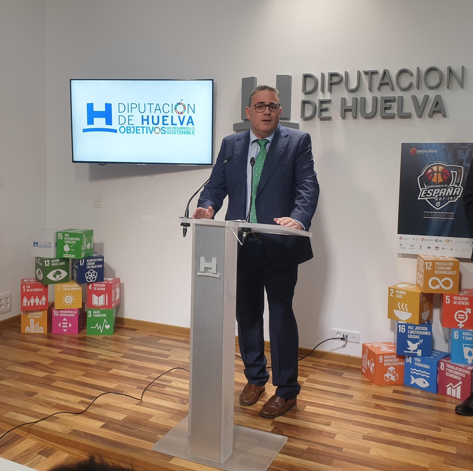José Luis Pena, en un acto celebrado recientemente en la Diputación de Huelva. José Luis Pena, en un acto celebrado recientemente en la Diputación de Huelva.