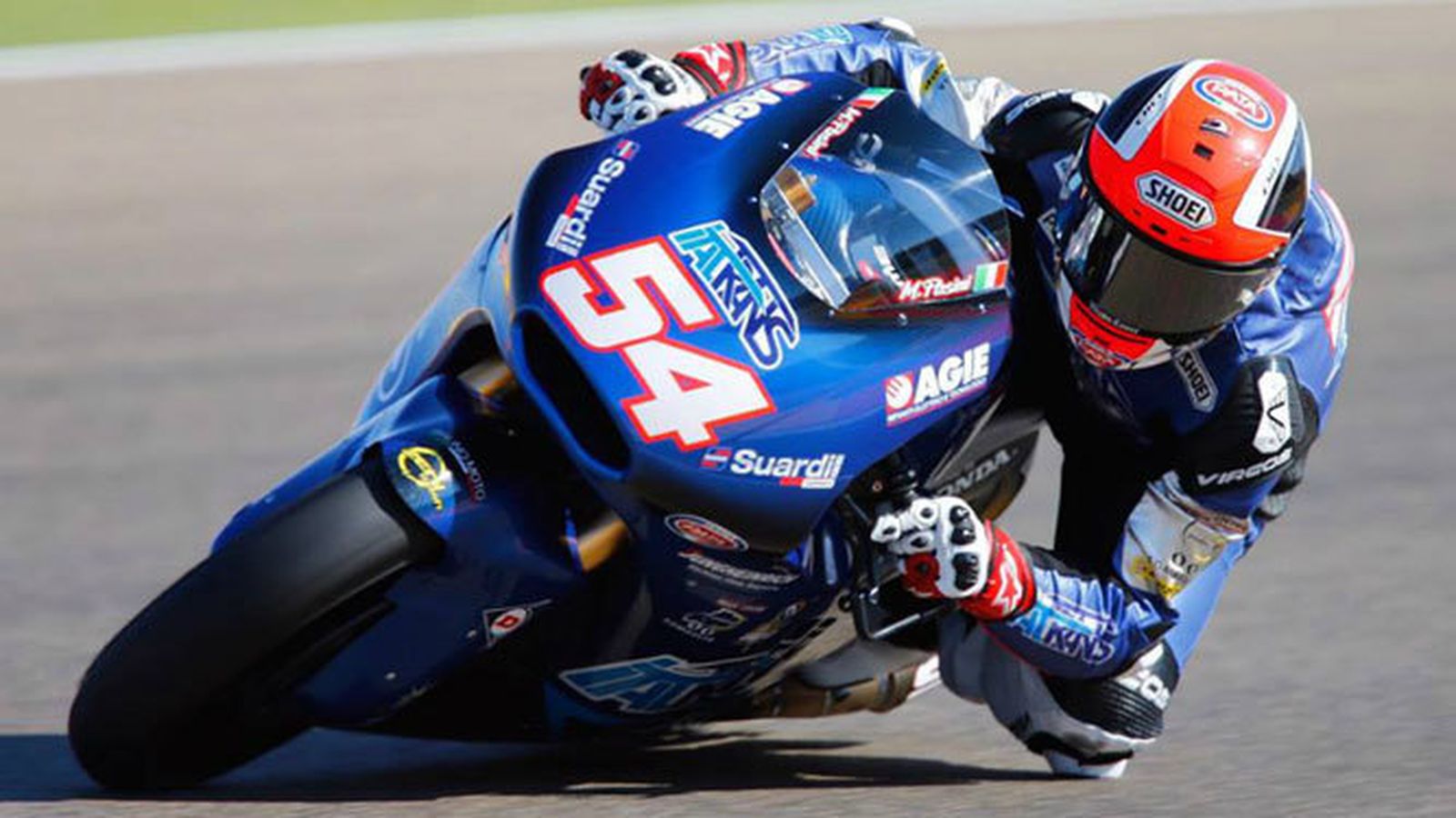 Mattia Pasini, en acción.