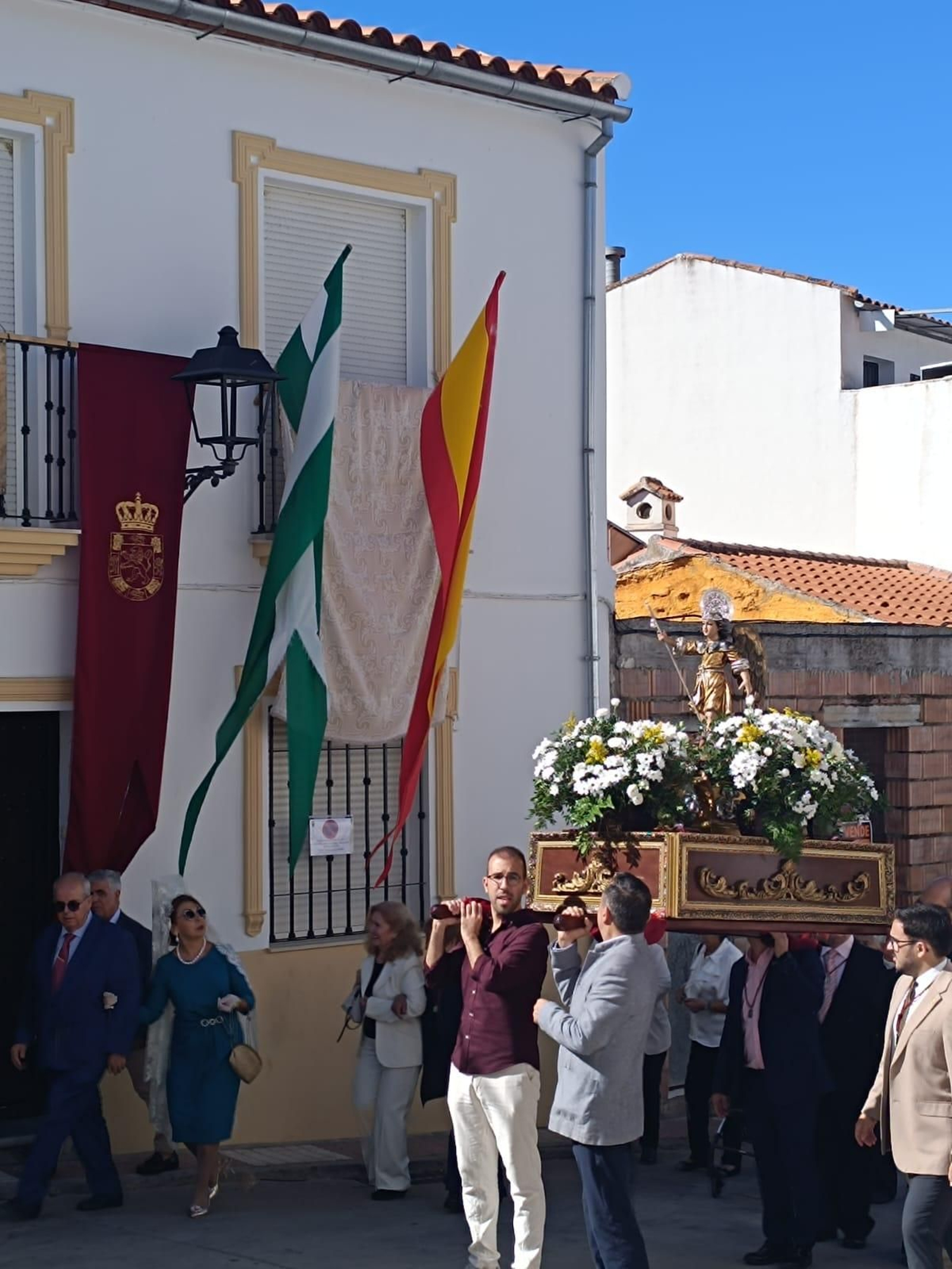 San Rafael recorre las calles de Villaharta