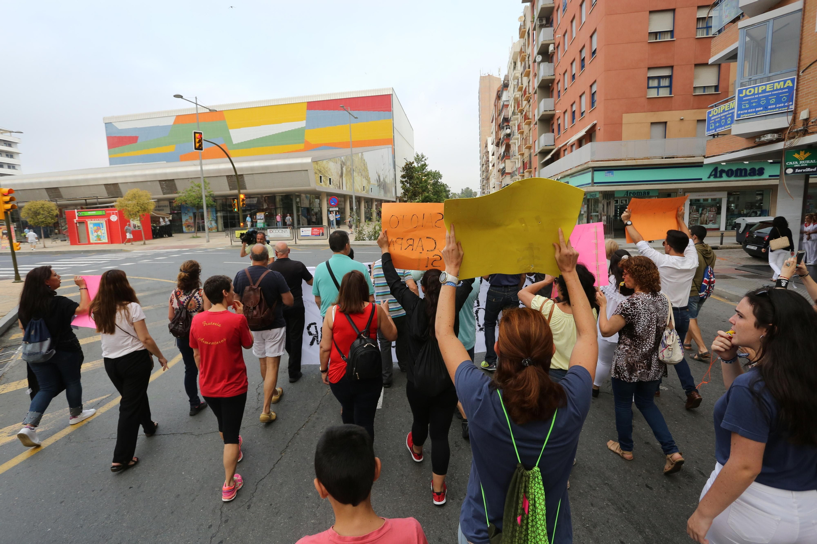 Más imágenes de la protesta de los minoristas del mercado de San Sebastián