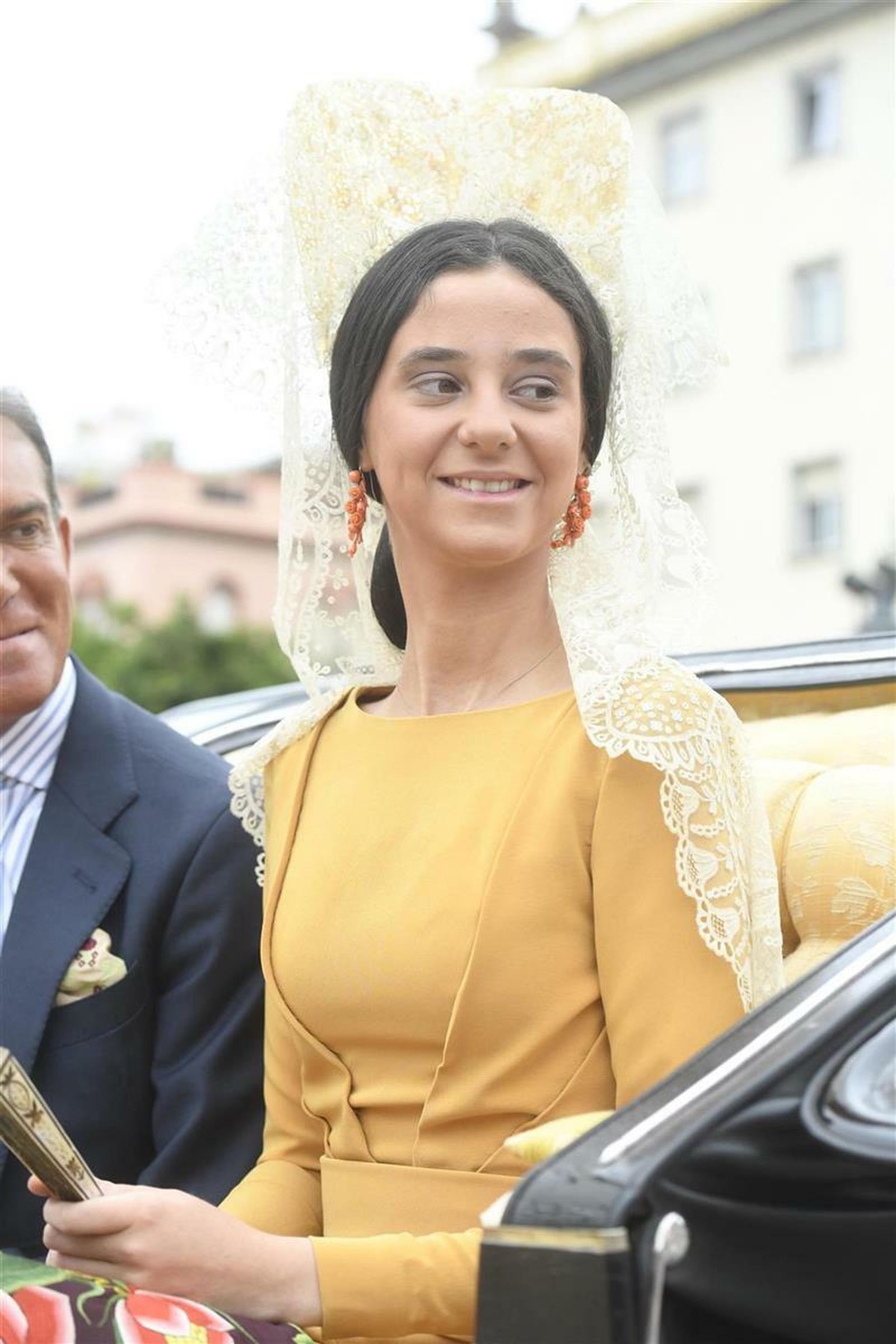 Victoria, en la exhibición de enganches de la Feria de Abril.