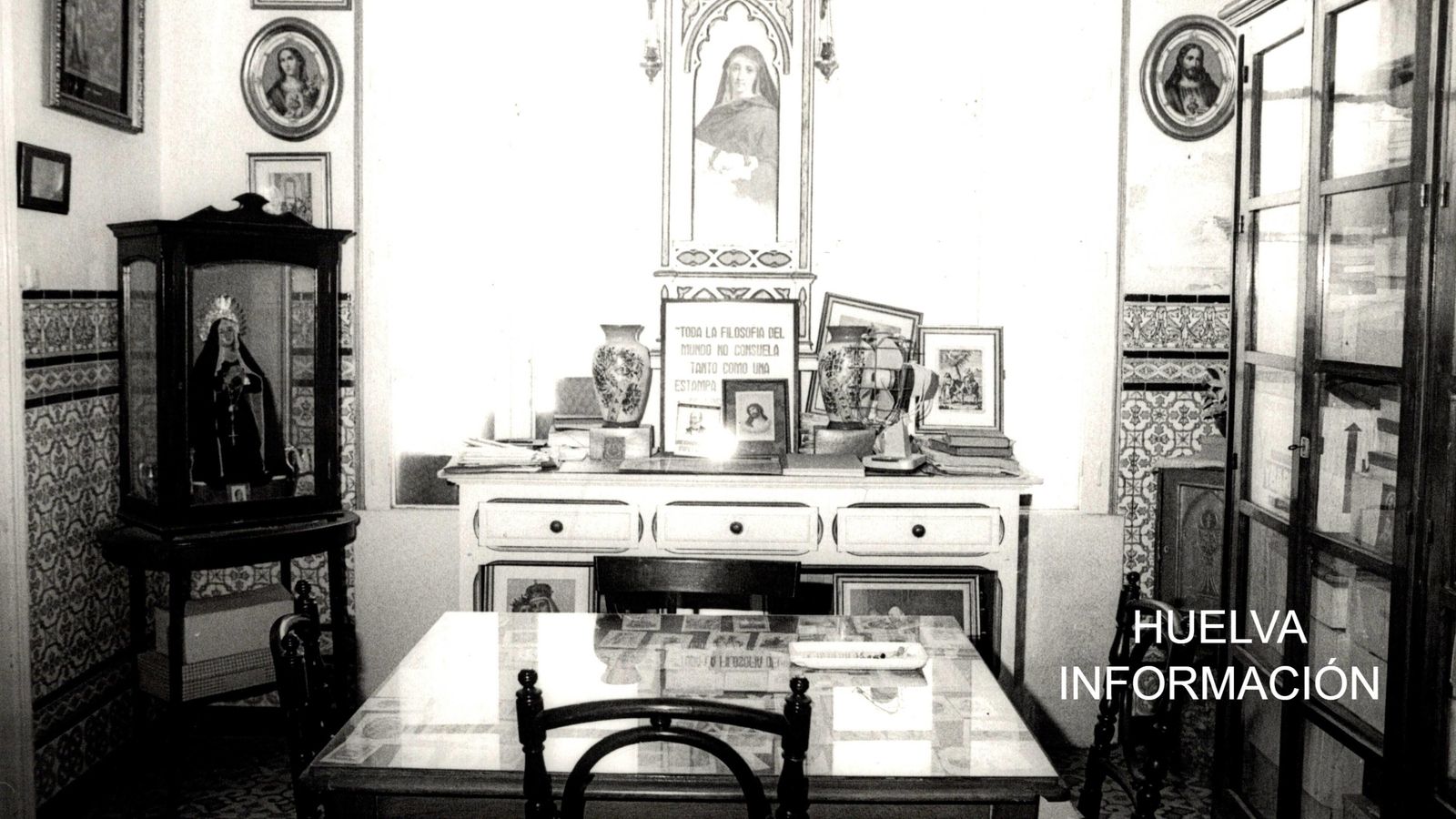 Una de las dependencias de la casa cuando vivía en ella el historiador.