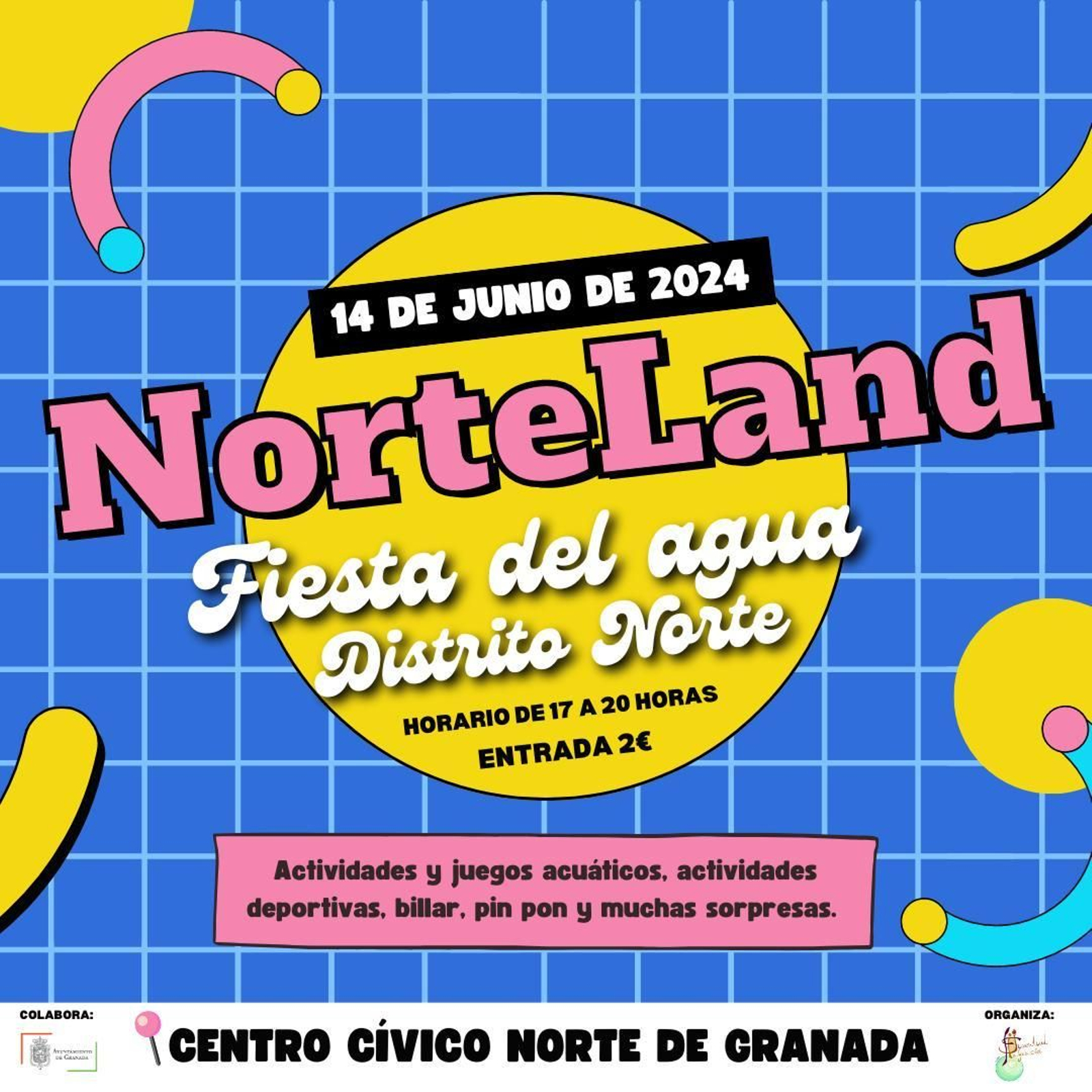Cartel de NorteLand, la fiesta del agua del Distrito Norte en Granada