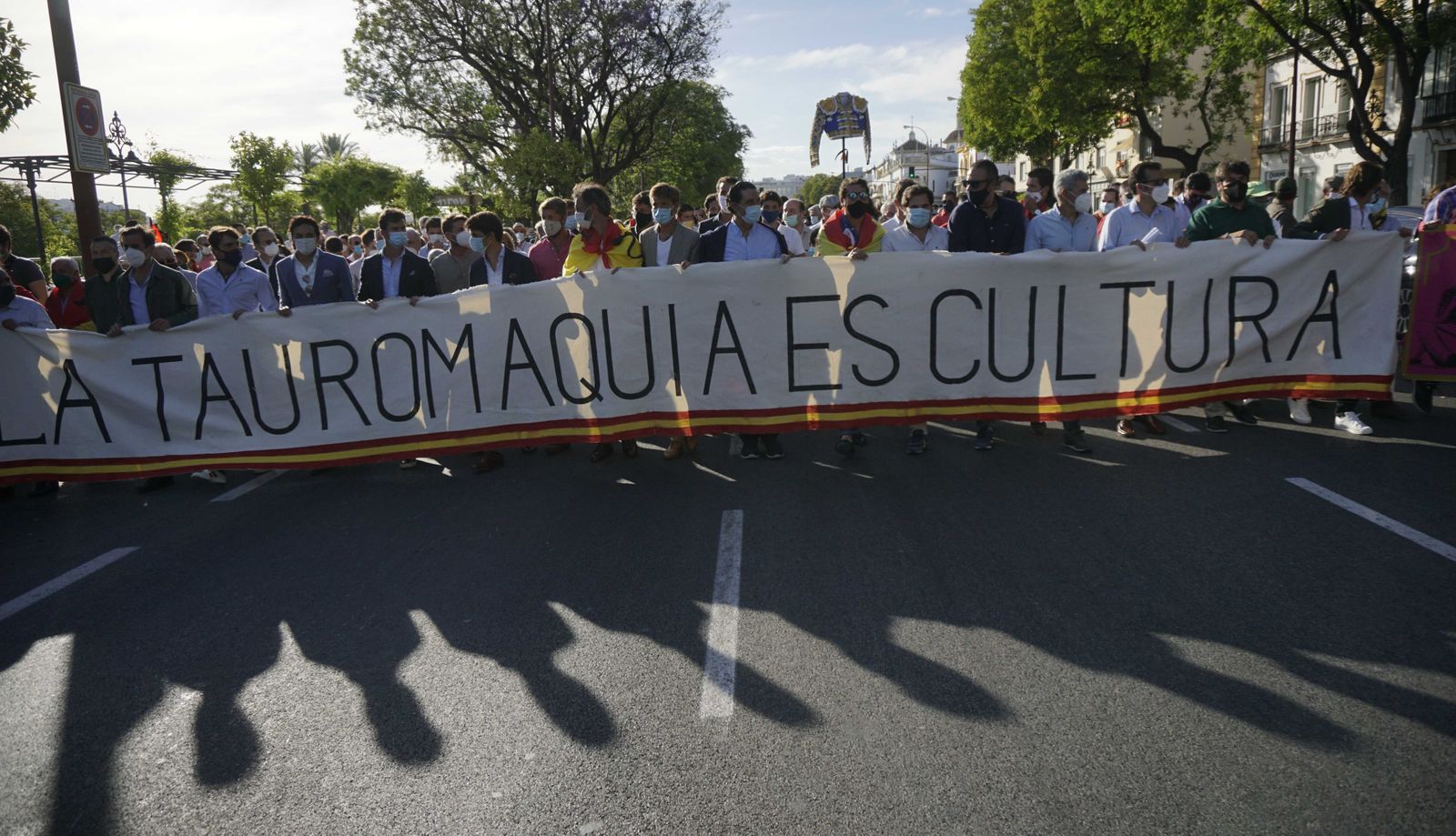 Las imágenes de la manifestación en favor de la tauromaquia