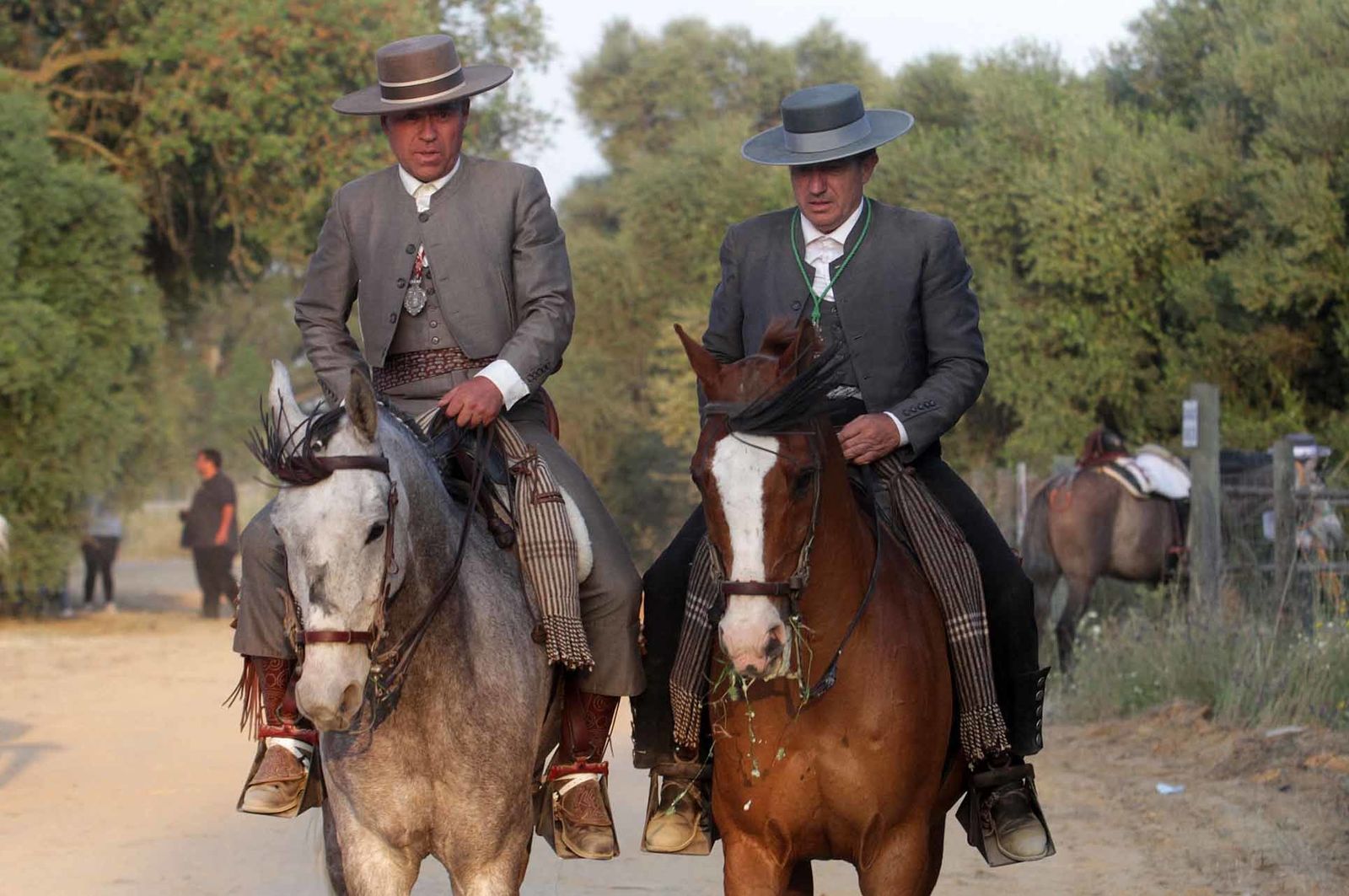 Imágenes de la llegada de la Hermandad del Rocío de Huelva a la aldea