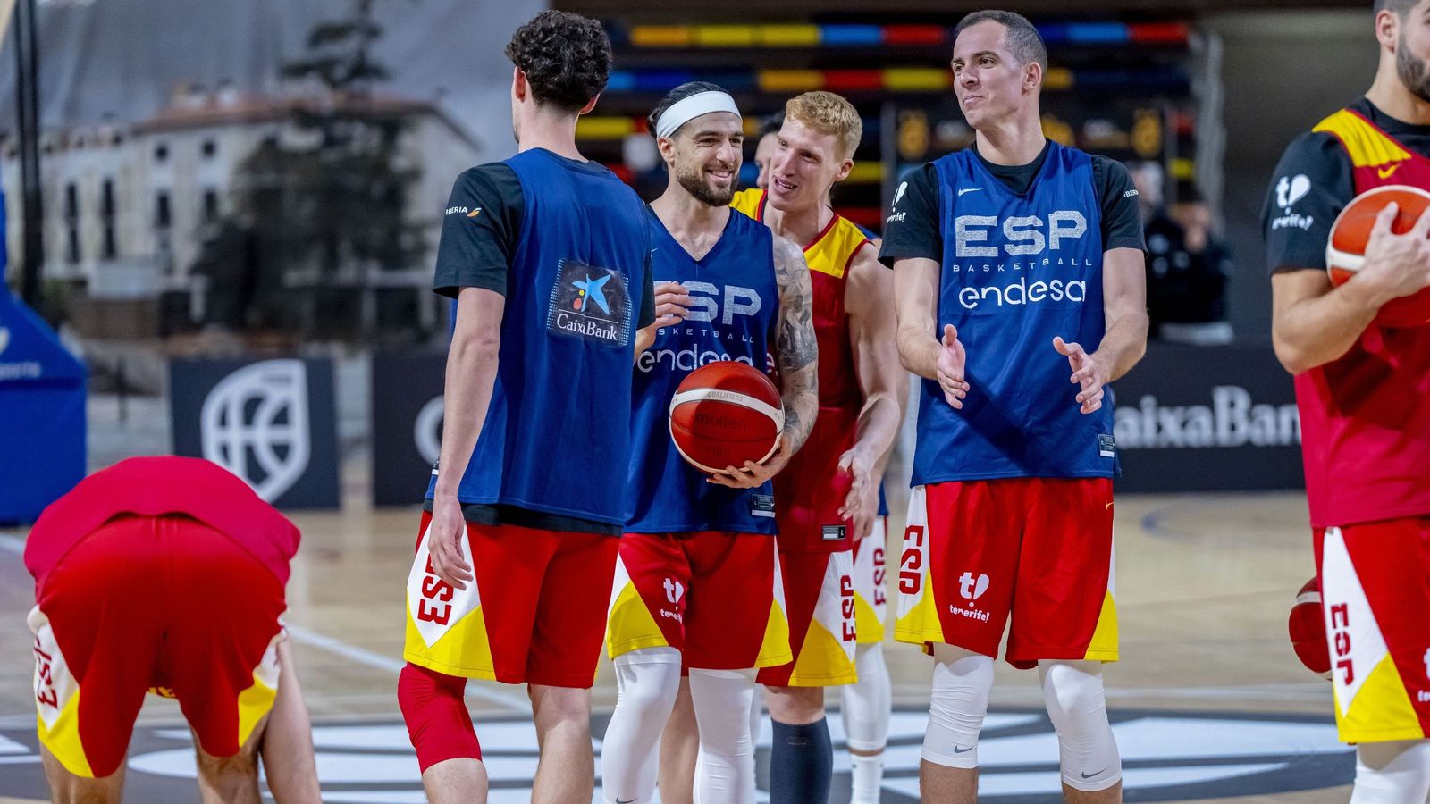 Francis Alonso  y Alberto Díaz, con la selección.