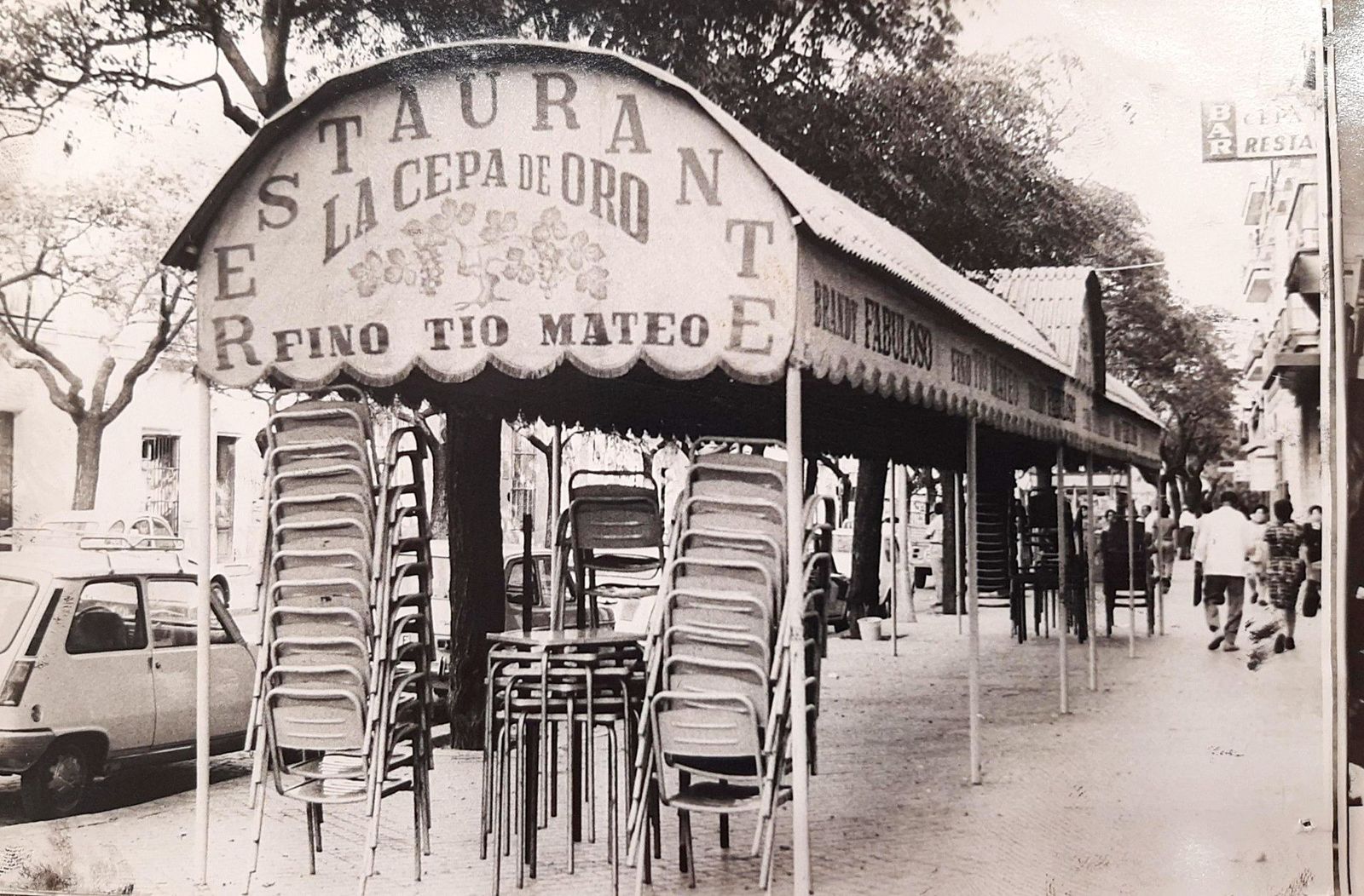 El restaurante La Cepa de Oro, calle Povera.