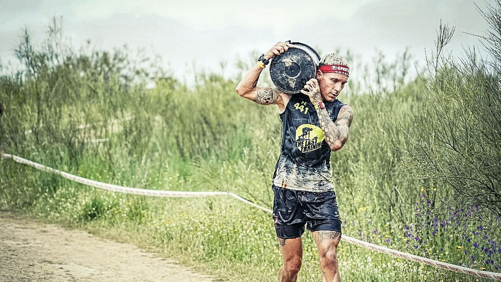 Ramón Alarcón en la Spartan Race.