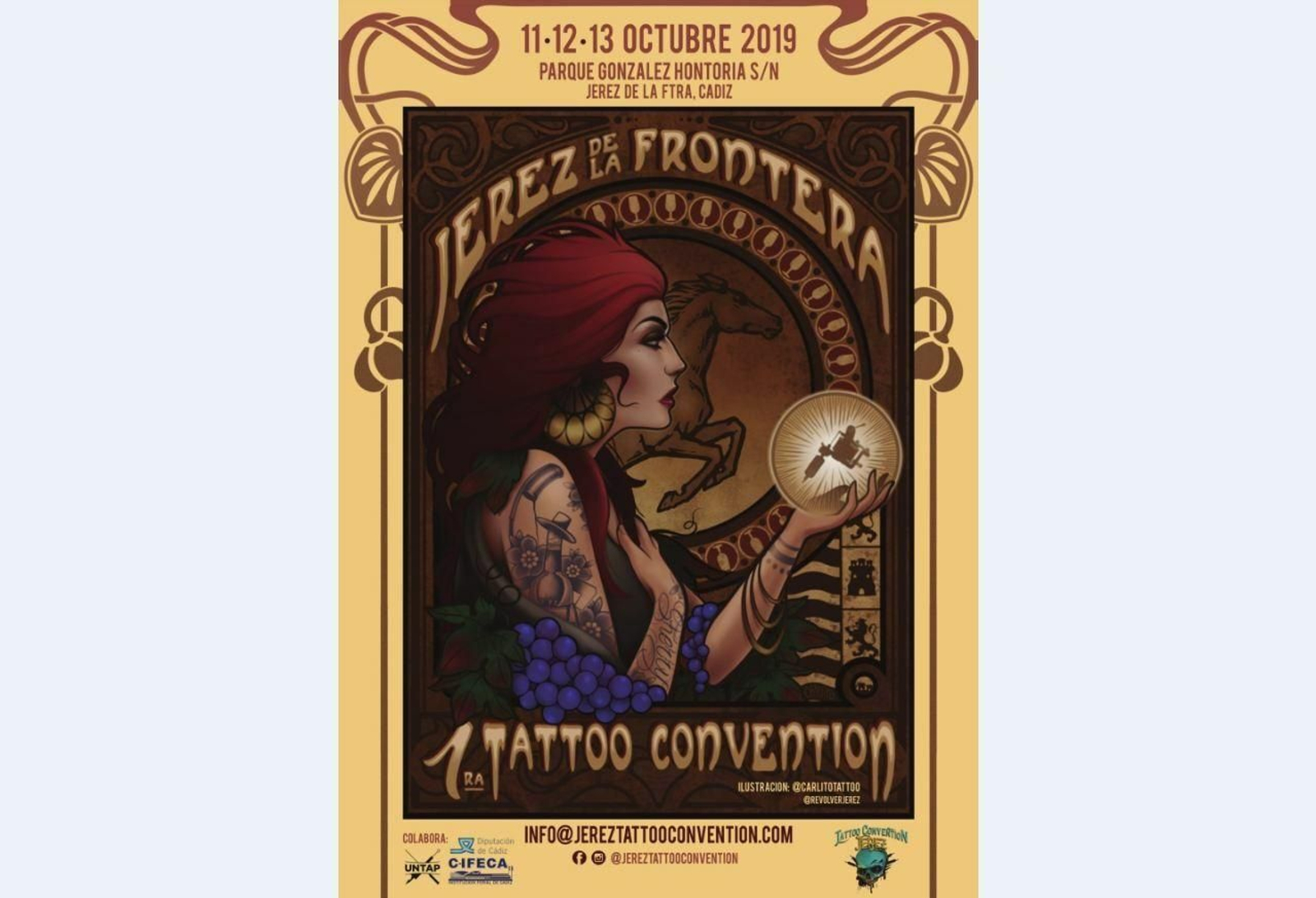 TATTO CONVENTION. Durante los días 11, 12 y 13 de octubre se celebra en Ifeca la I Tatto Convention. Importantes artistas, exposiciones, seminarios, tienda... Una cita indiscutible para los amantes de los tatuajes.