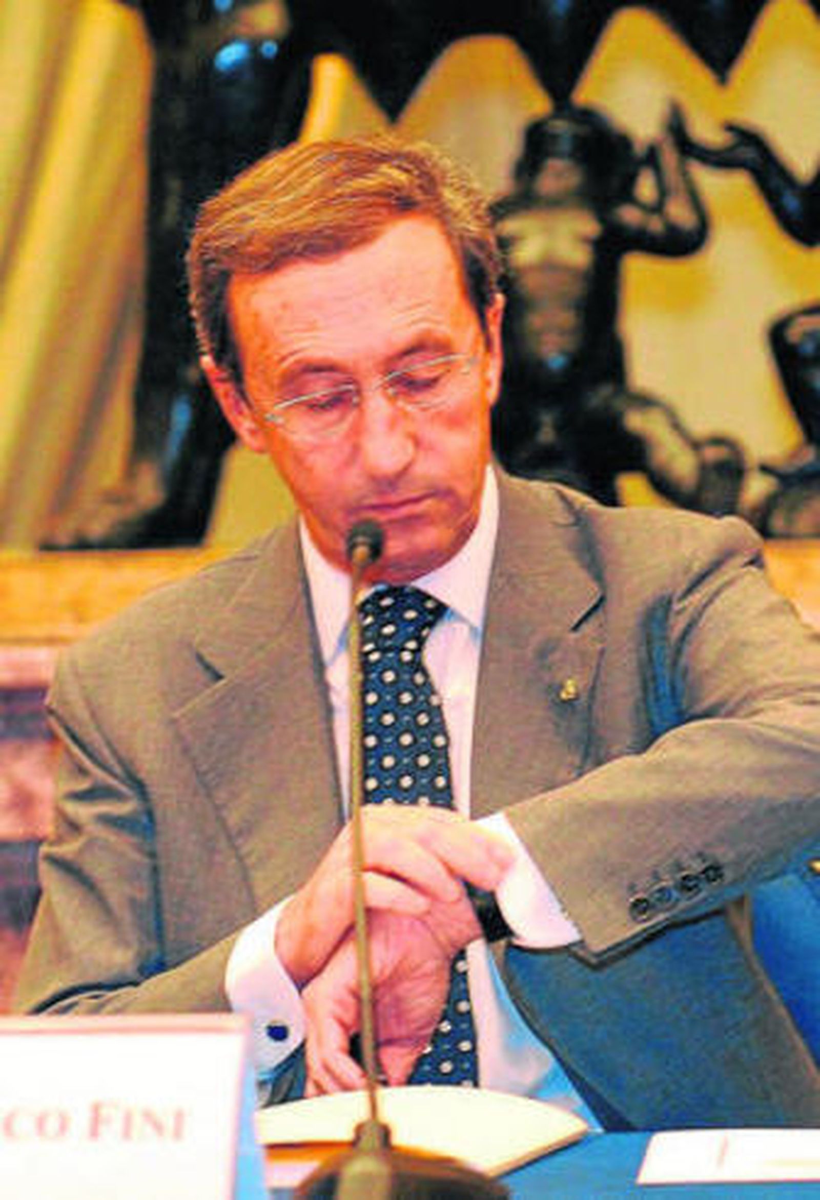 El presidente del Parlamento italiano, Gianfranco Fini.