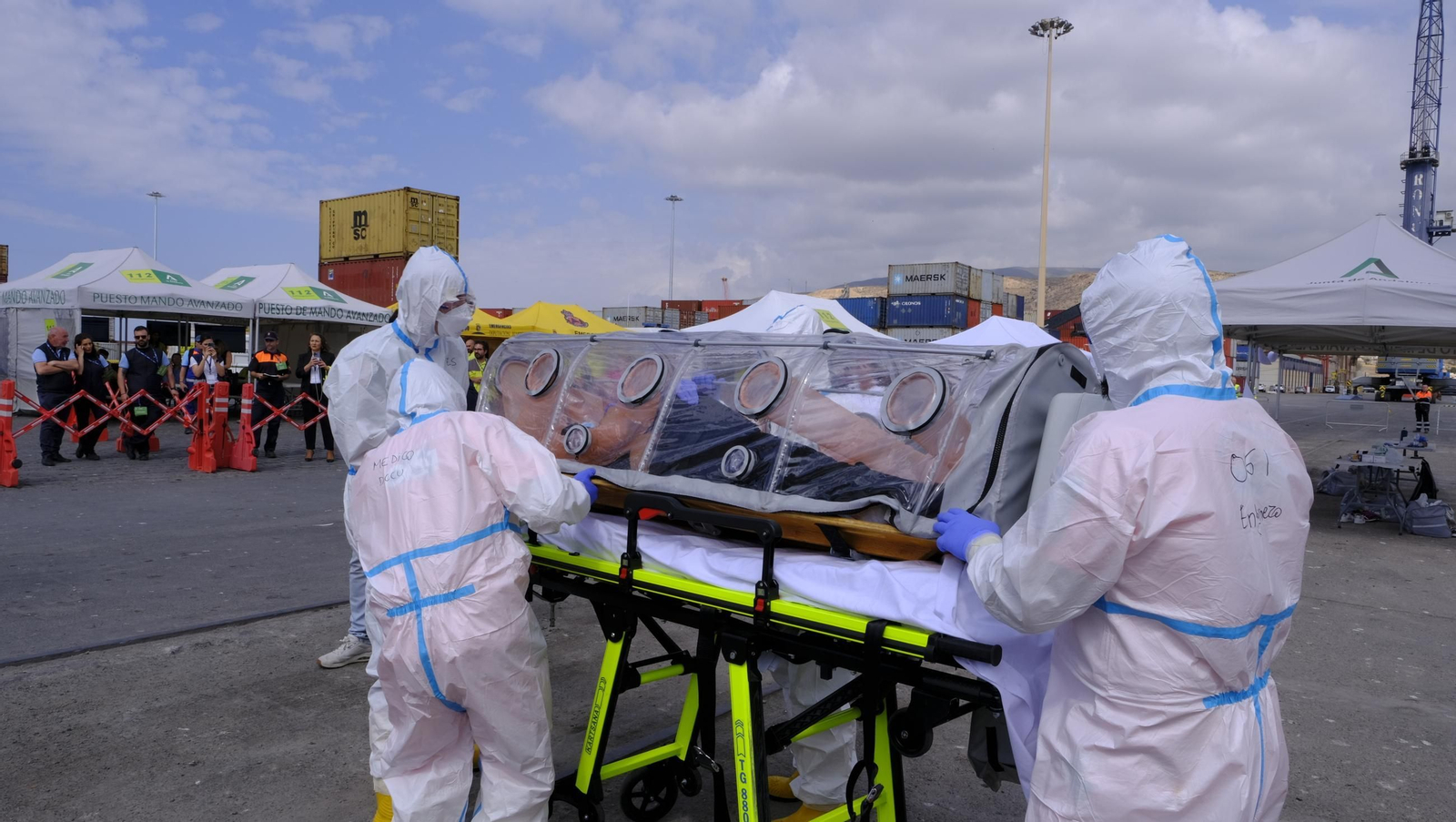 Ejercicio Marsec25 simulacro, en el Puerto de Almería, en imágenes