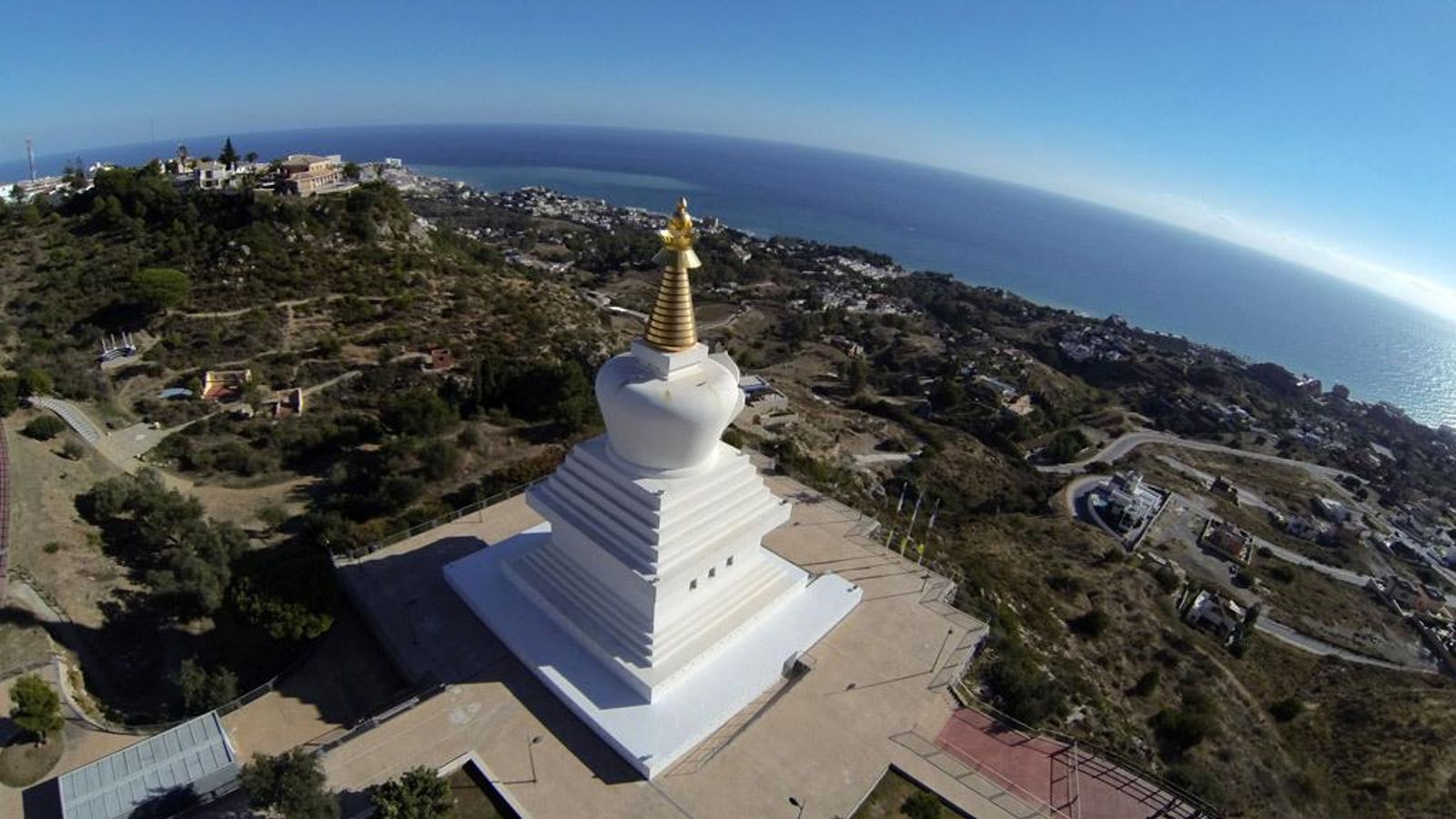 En la estupa la vida se ve desde otra perspectiva.
