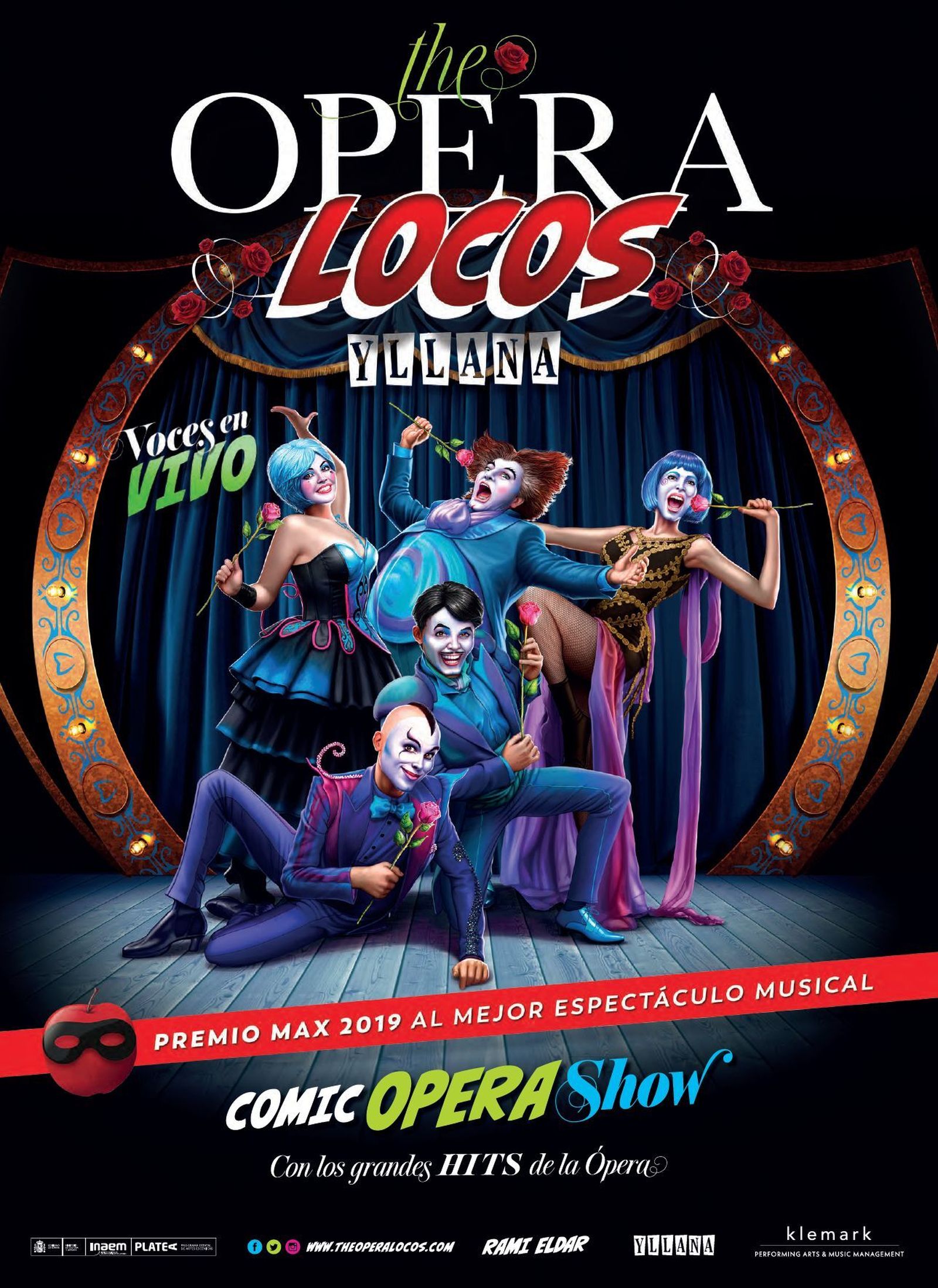Cartel de la obra 'The Opera Locos' de Yllana Teatro.
