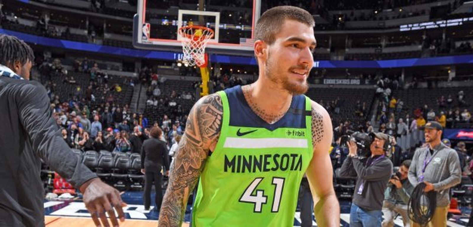 Juancho Hernangómez, con la camiseta de Minnesota
