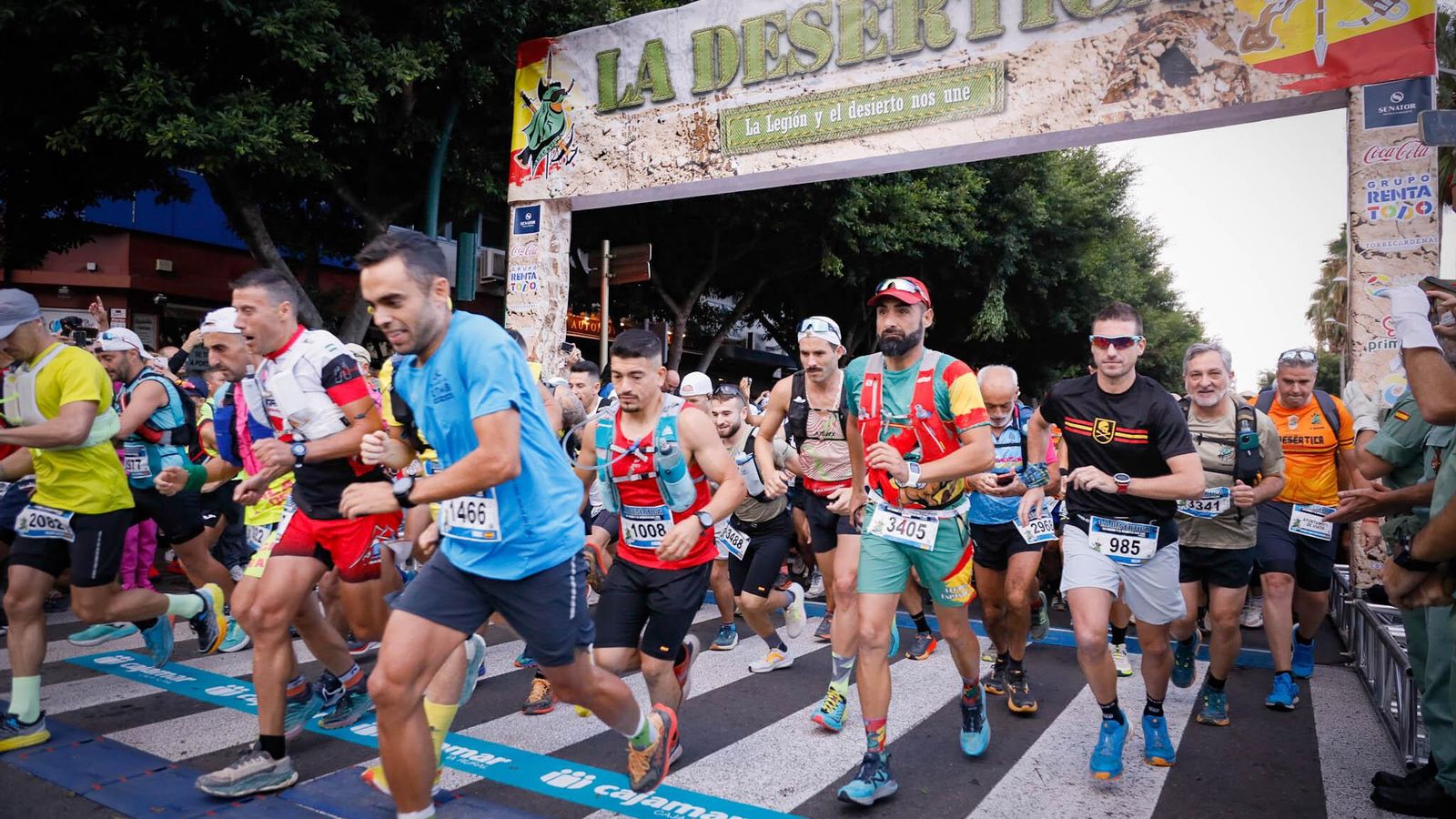 Corredores tomando salida desde la Avenida Federico García Lorca en la última edición celebrada de La Desértica.