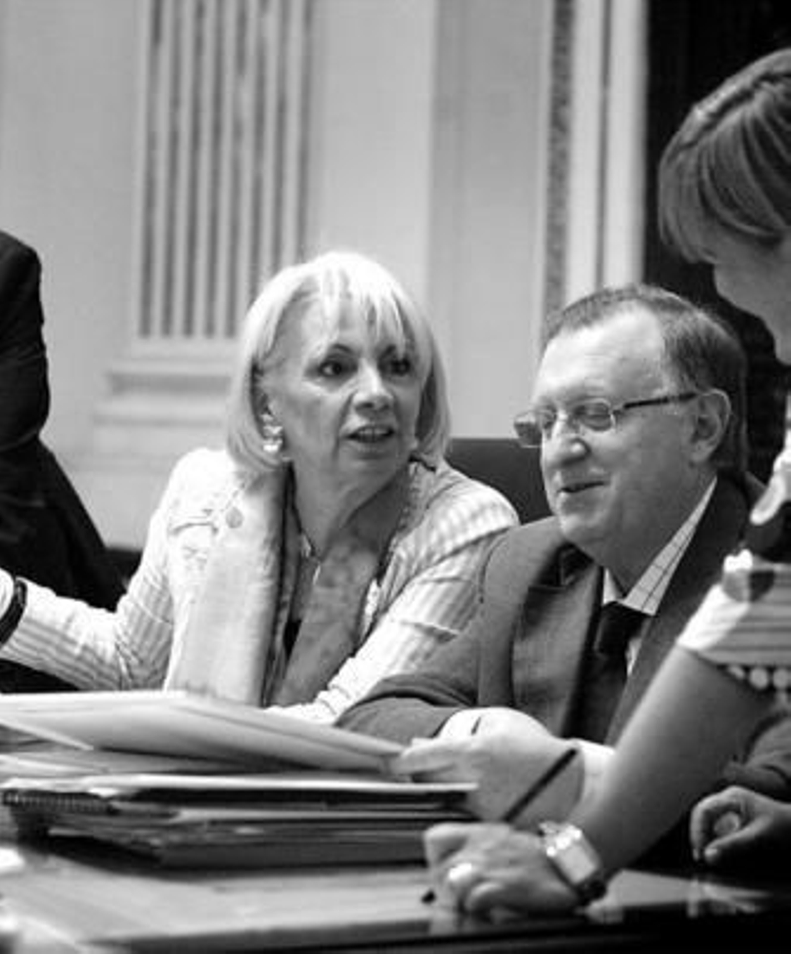 Teófila Martínez y José Blas Fernández en una imagen de julio de 2007.